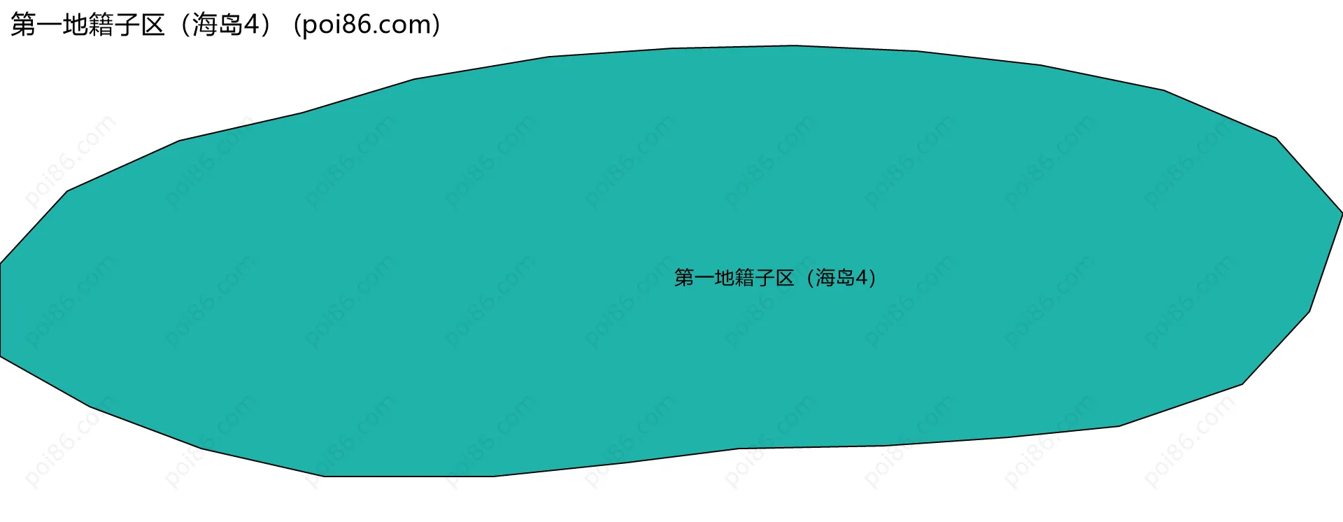 第一地籍子区（海岛4）边界地图