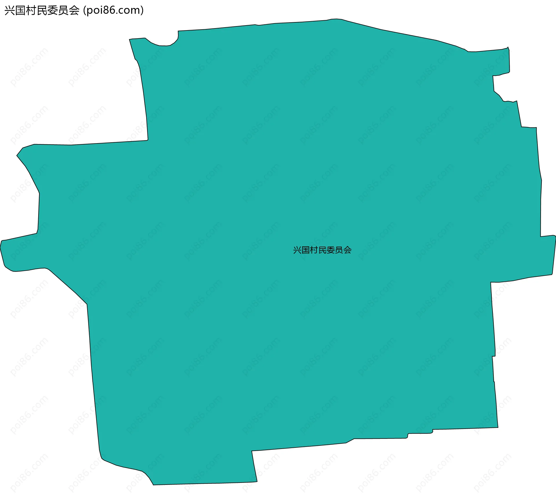 兴国村民委员会边界地图
