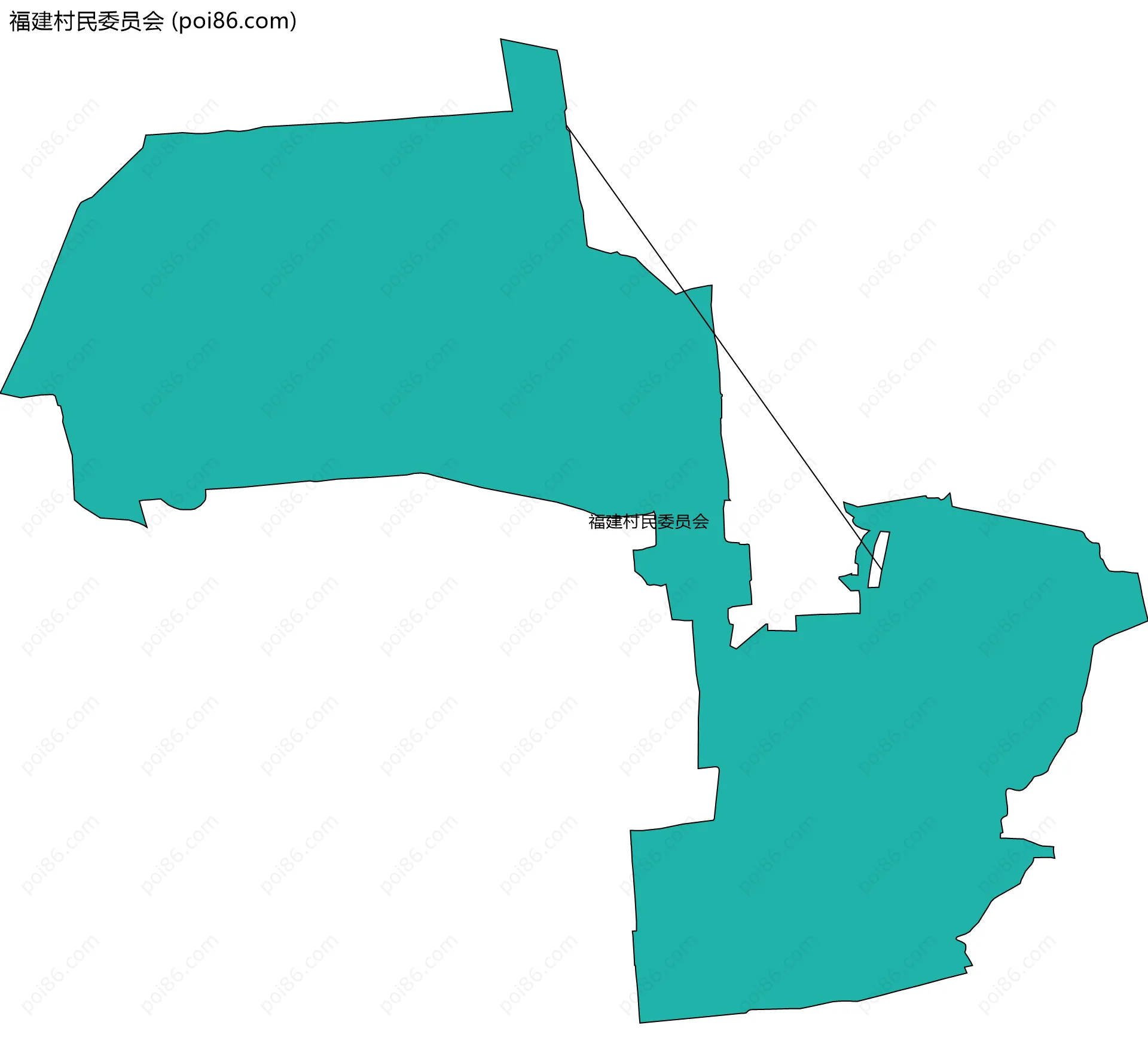 福建村民委员会边界地图