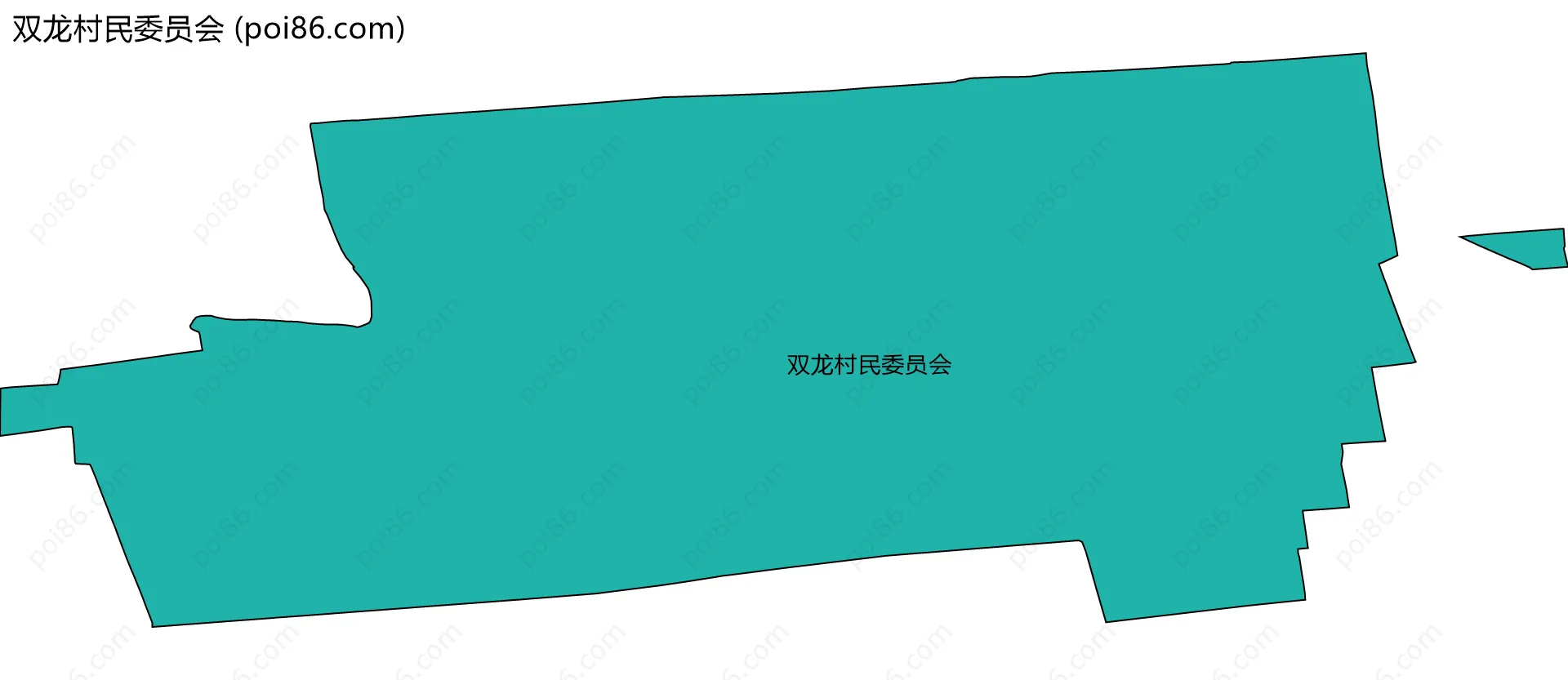 双龙村民委员会边界地图