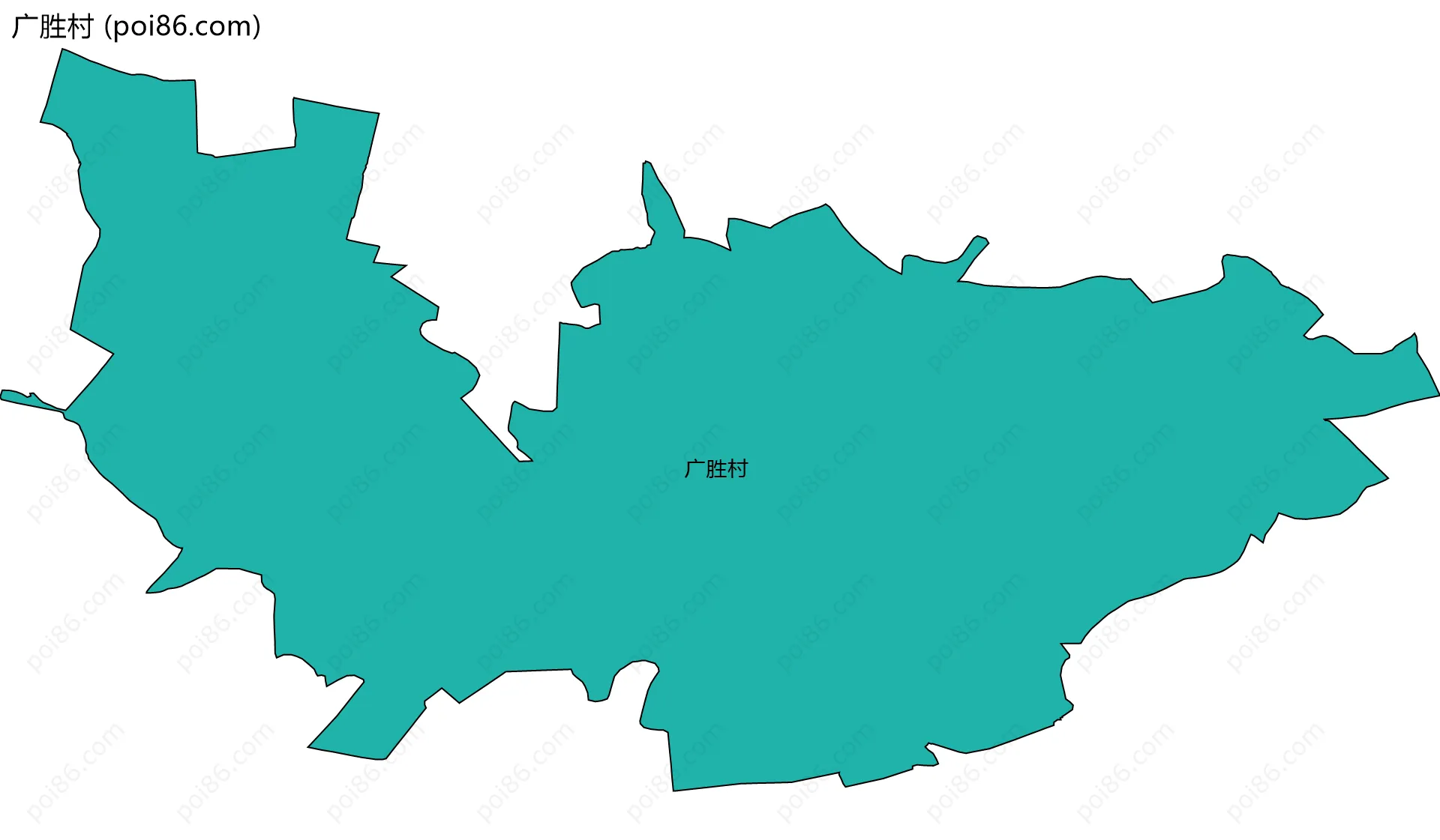 广胜村边界地图