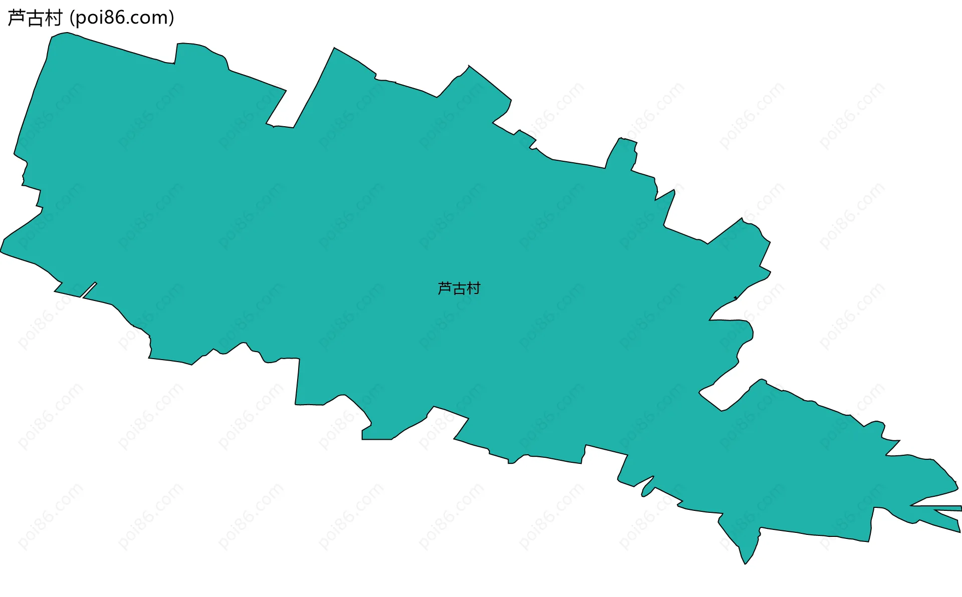 芦古村边界地图