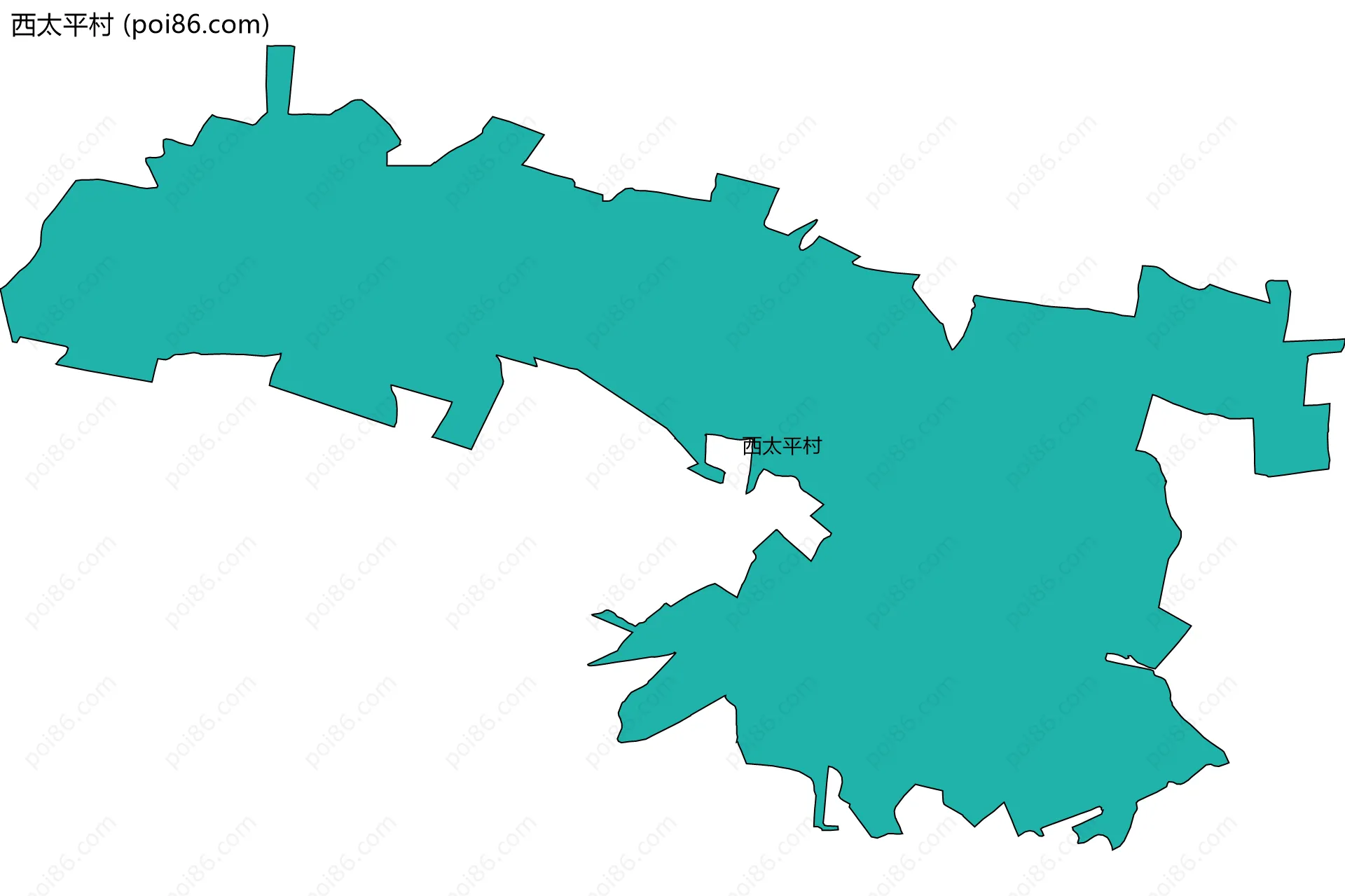 西太平村边界地图