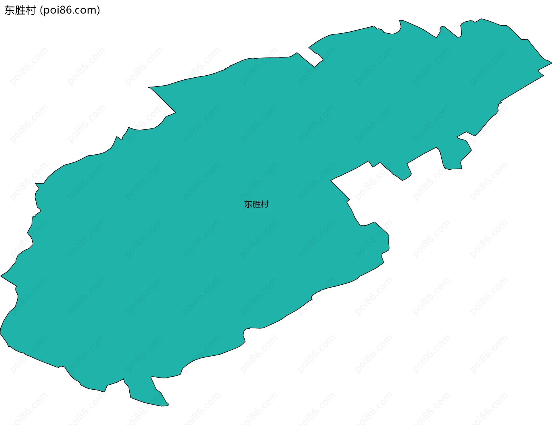 东胜村边界地图