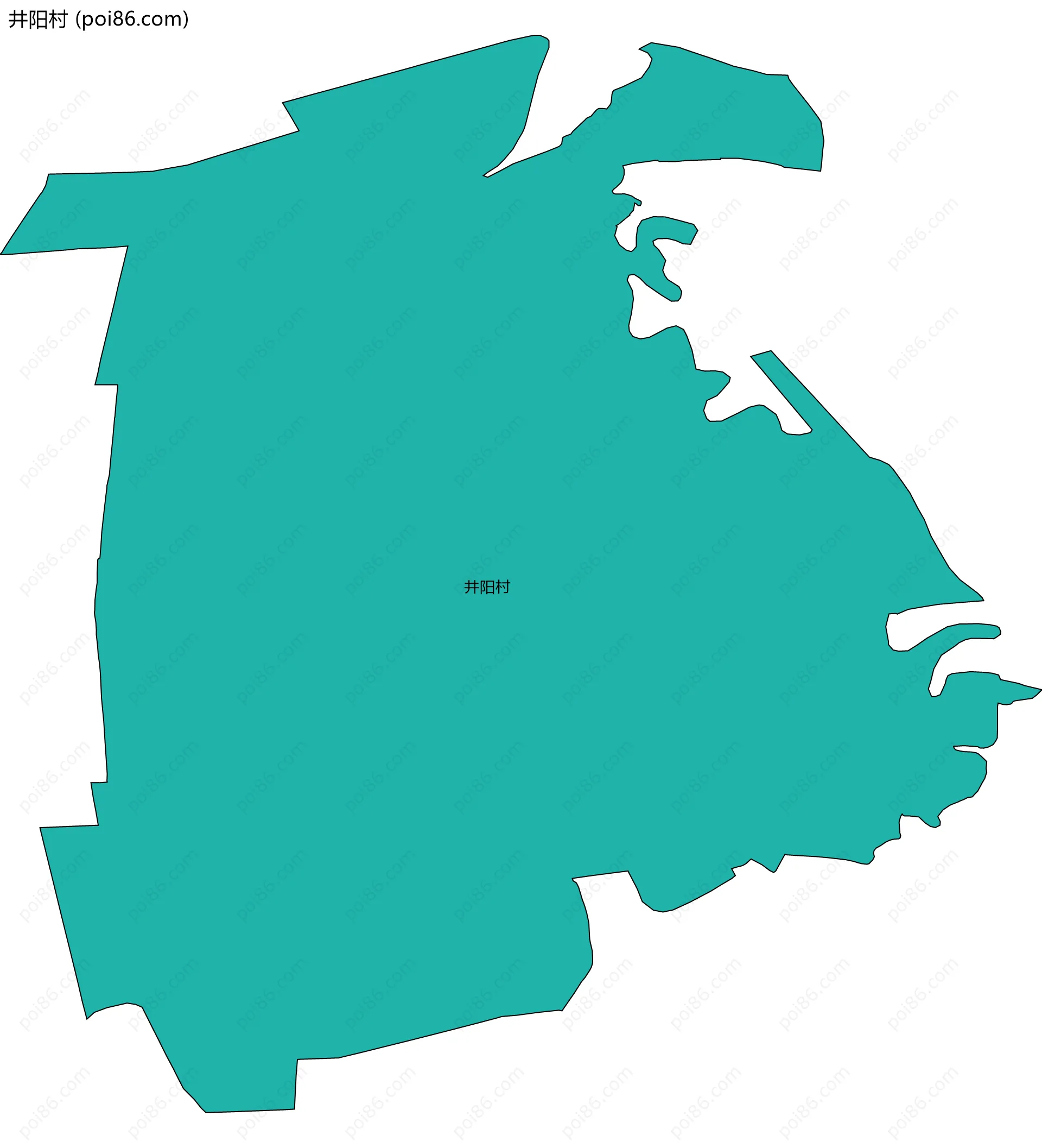 井阳村边界地图