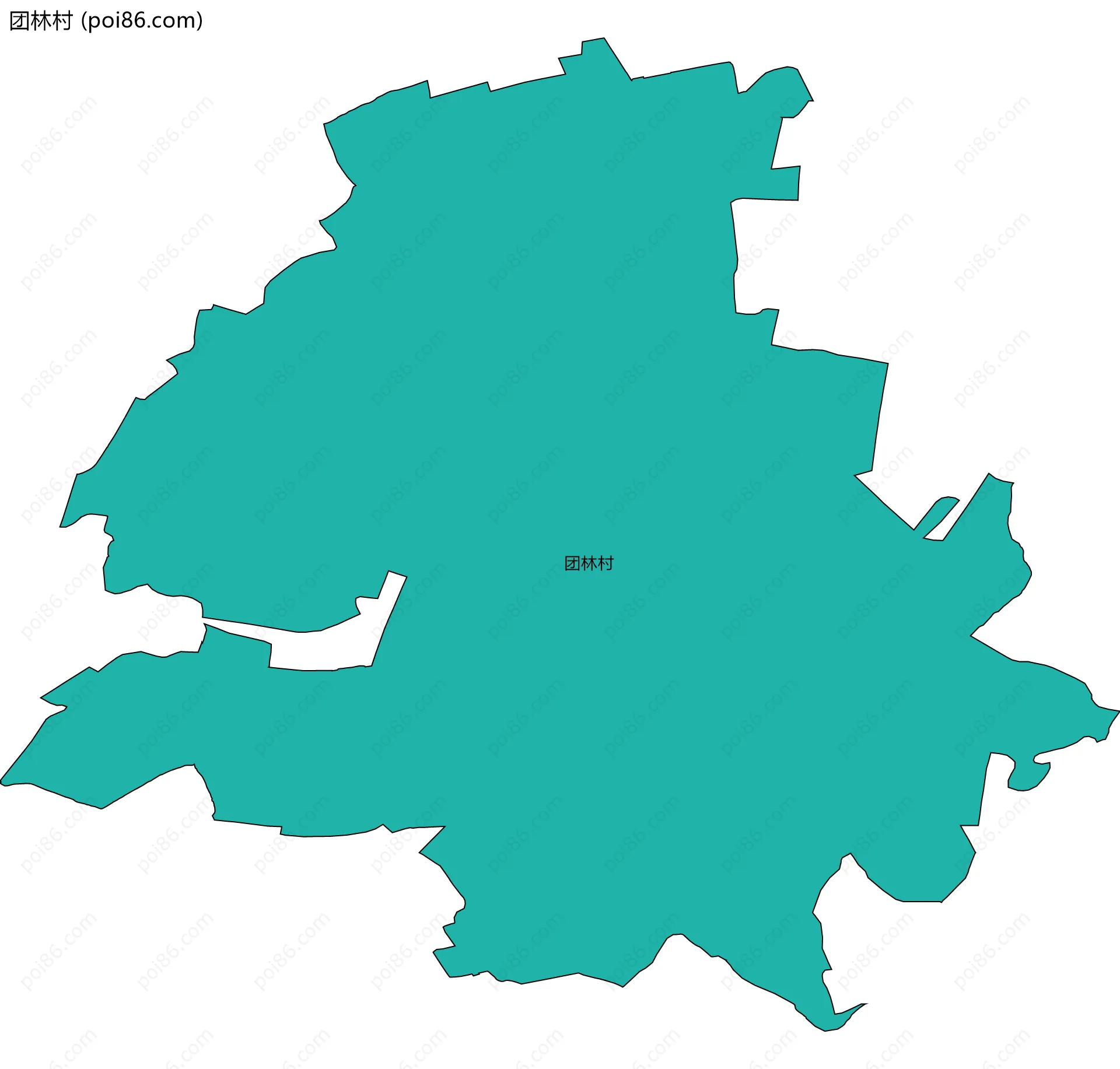 团林村边界地图