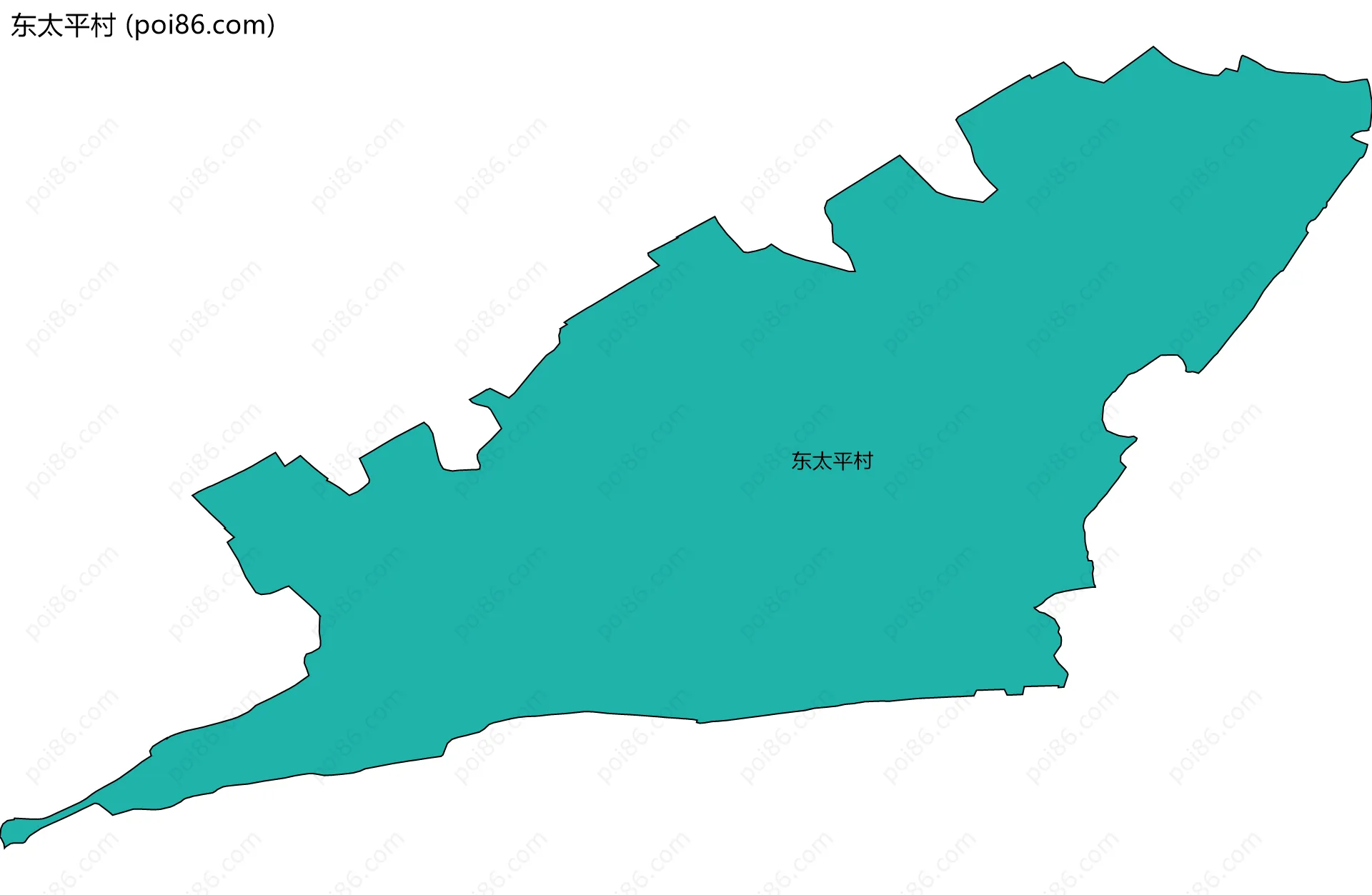 东太平村边界地图