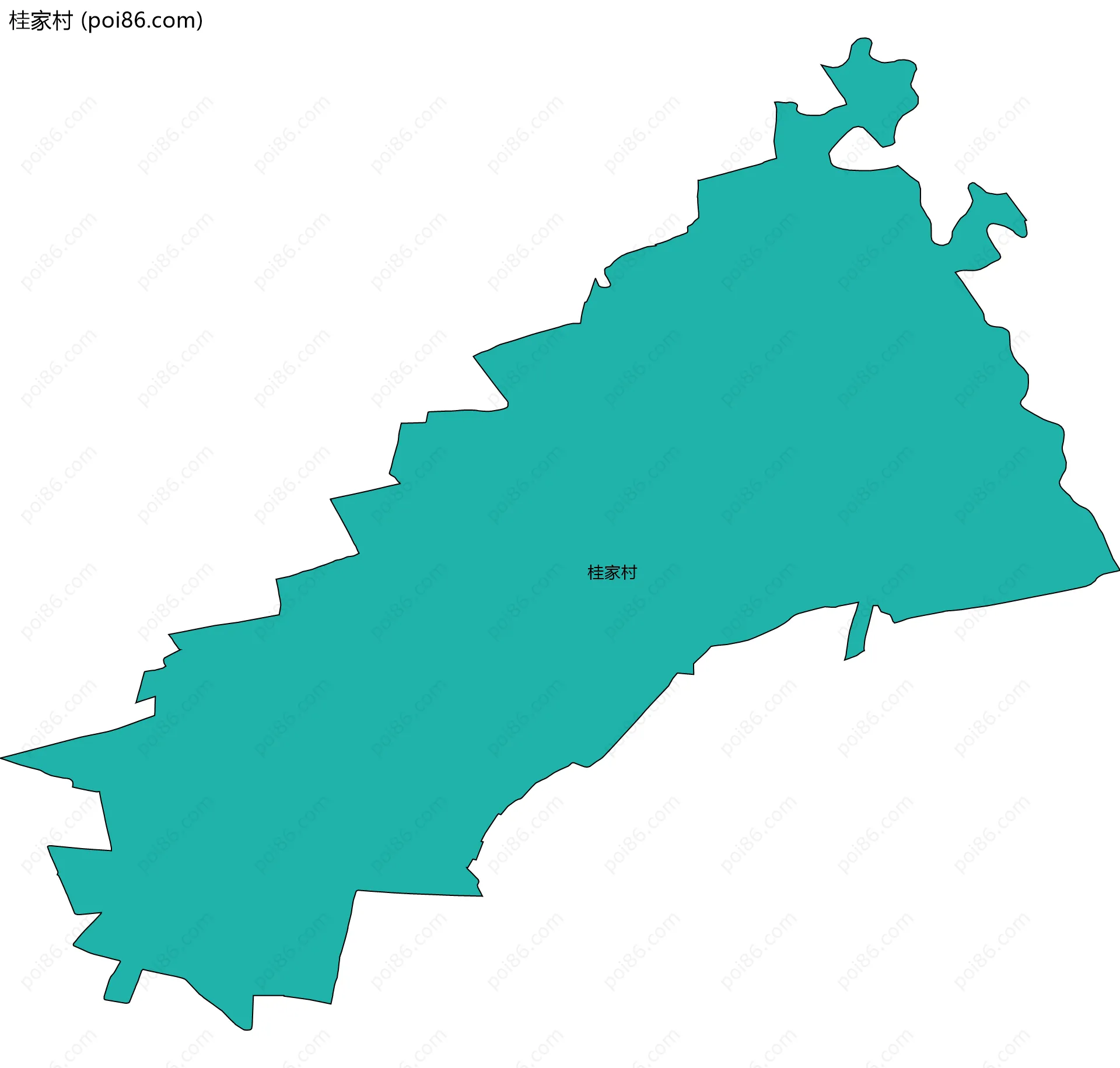 桂家村边界地图