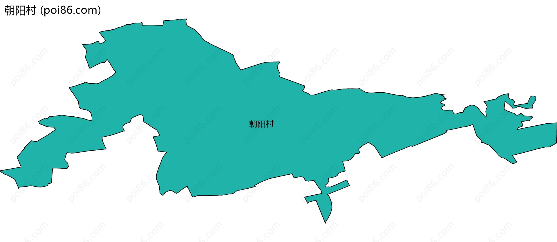 朝阳村边界地图