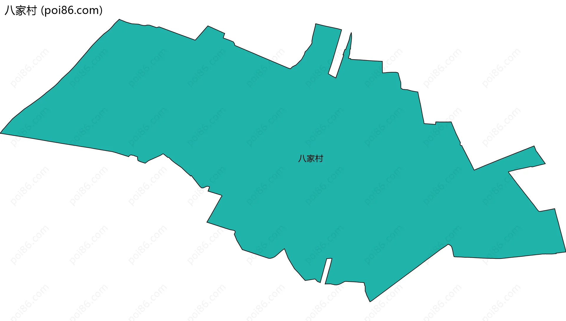 八家村边界地图