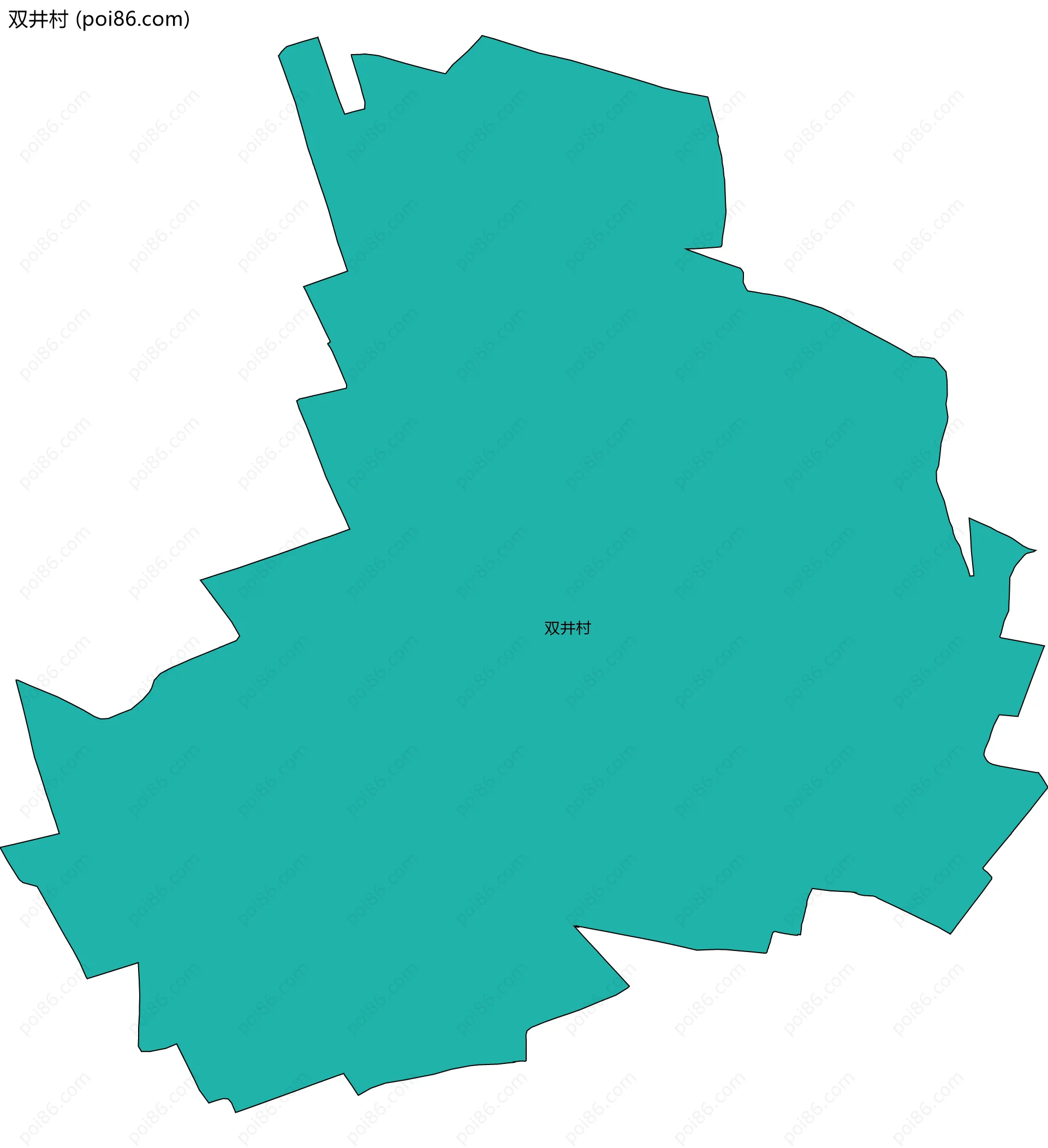双井村边界地图