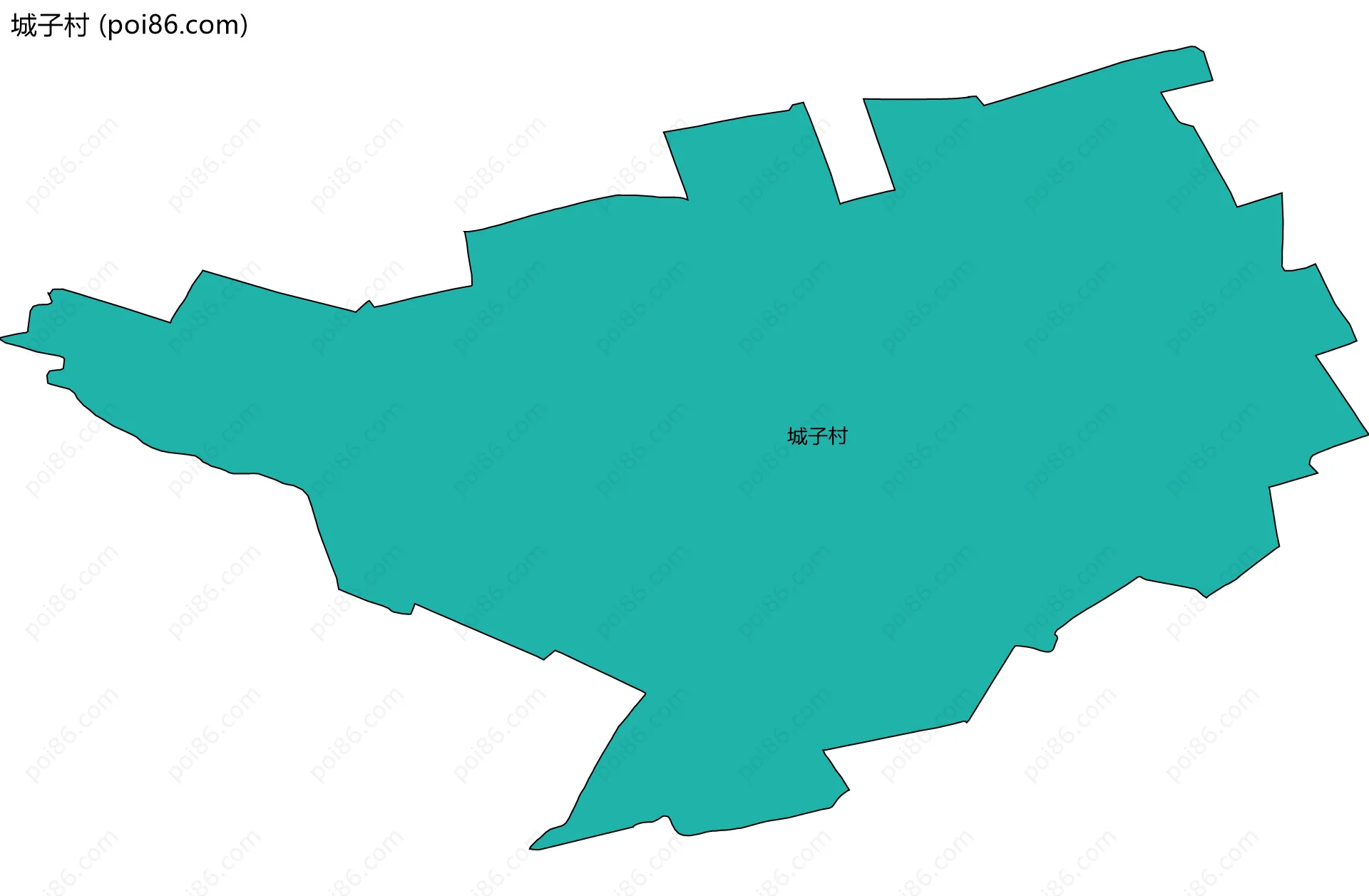 城子村边界地图