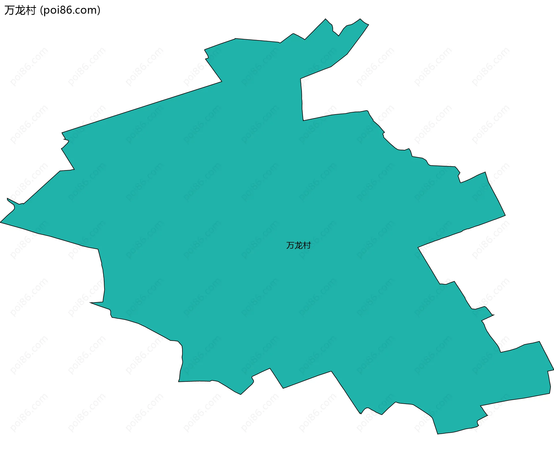 万龙村边界地图