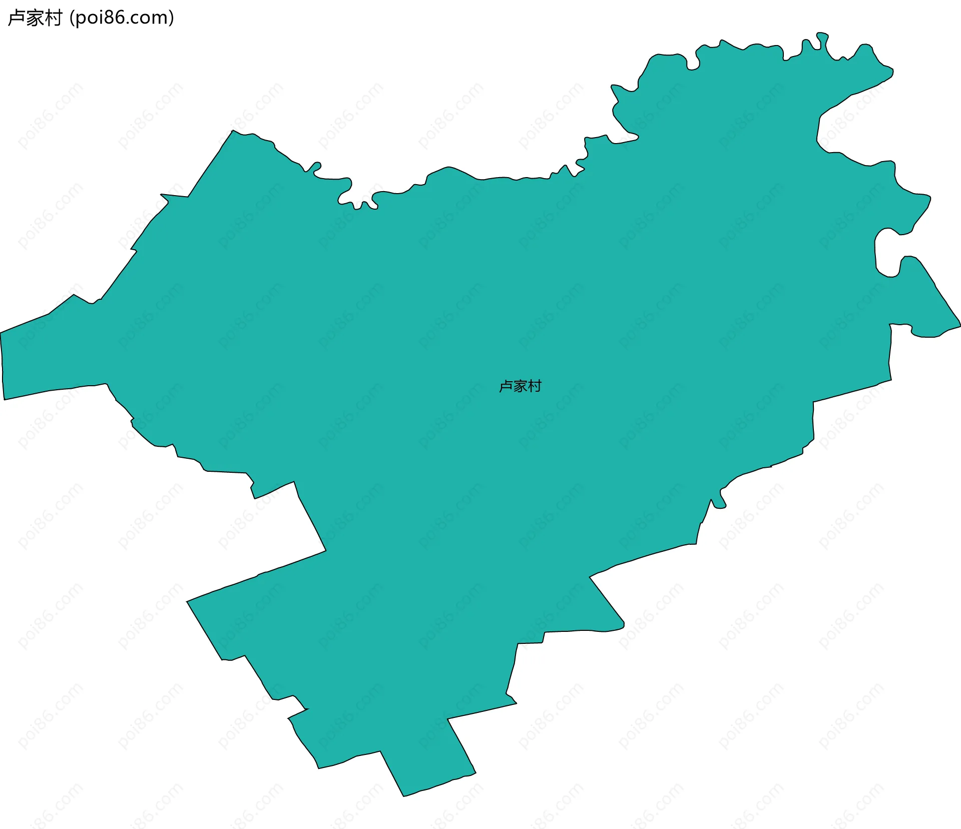 卢家村边界地图