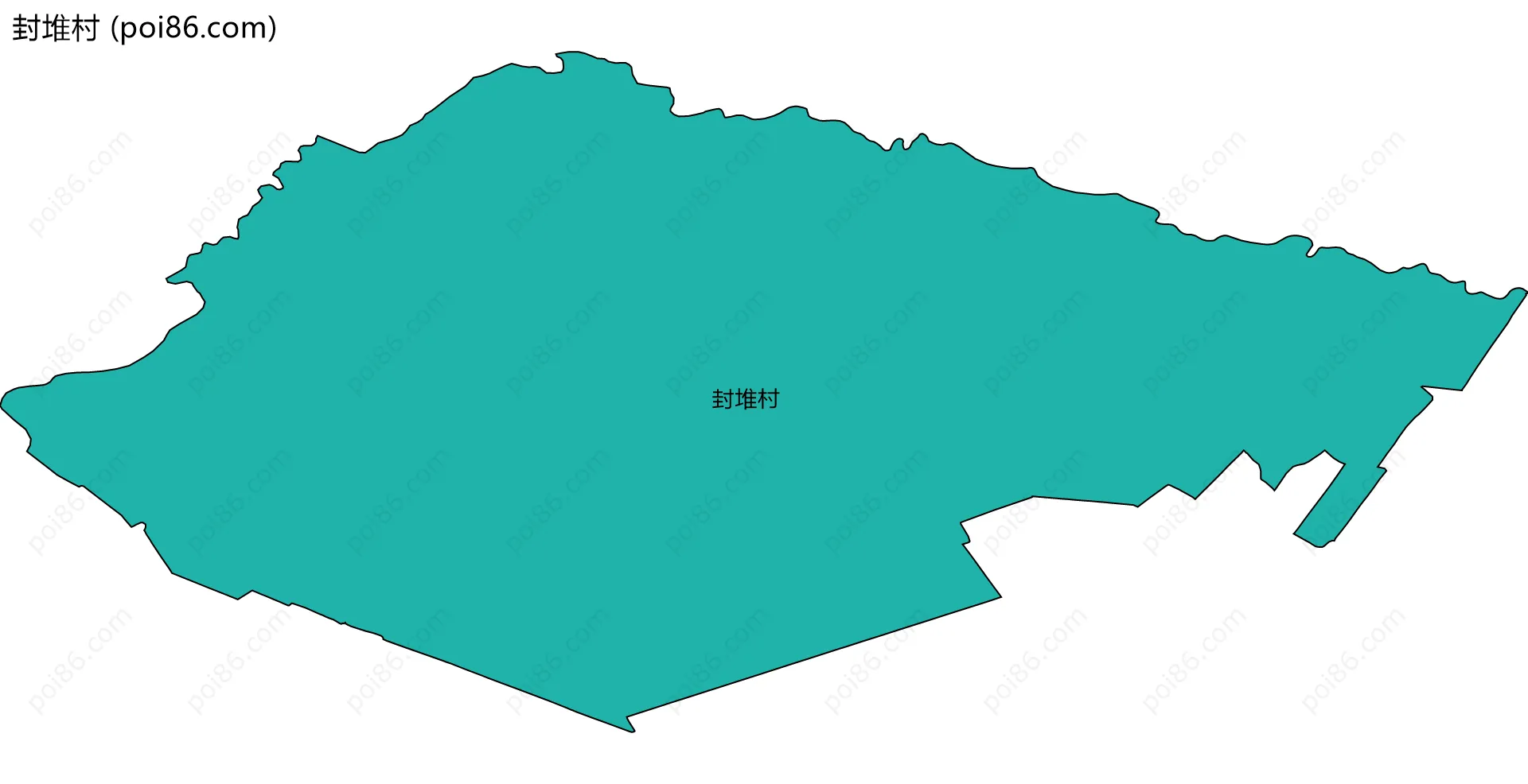 封堆村边界地图