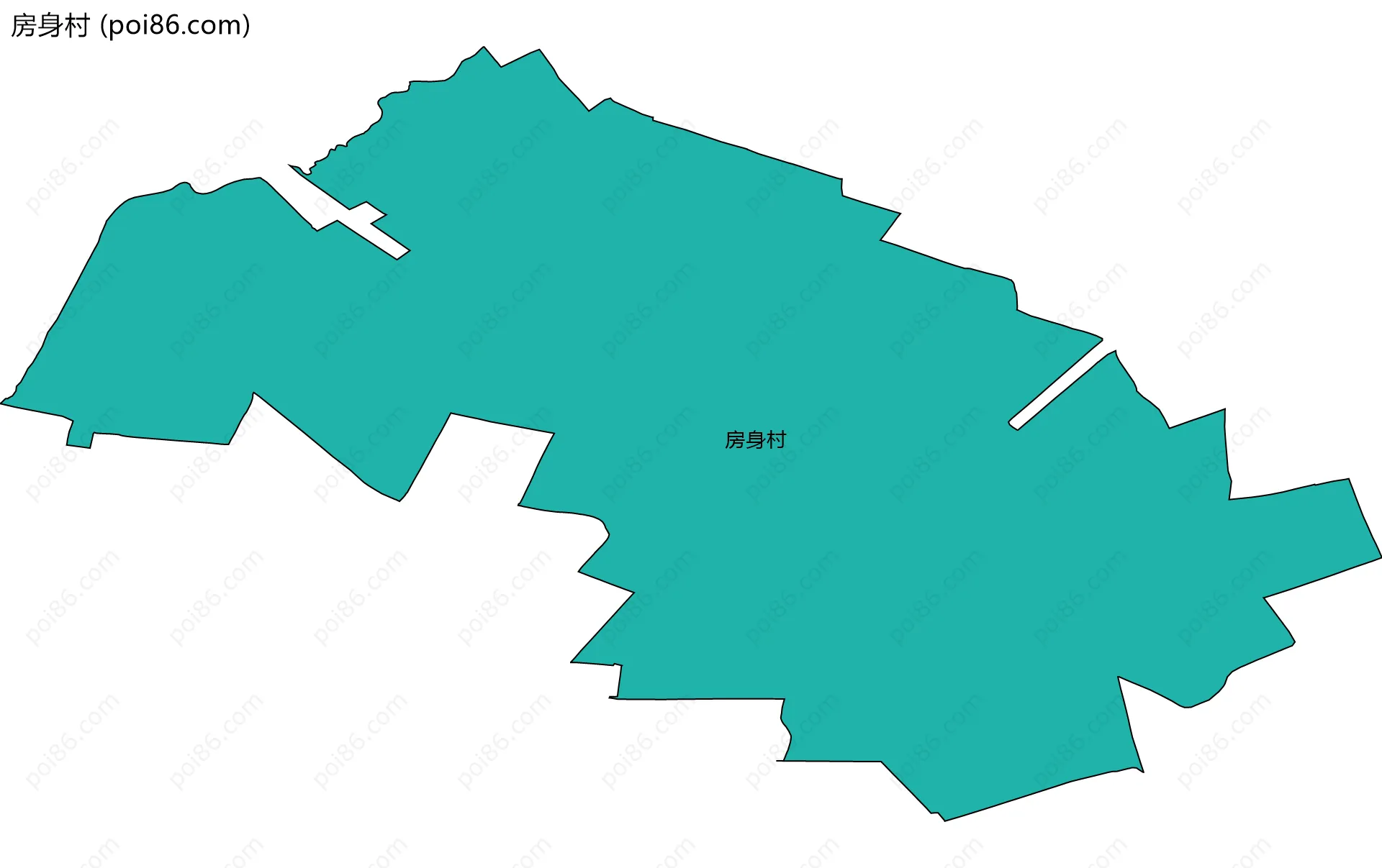 房身村边界地图