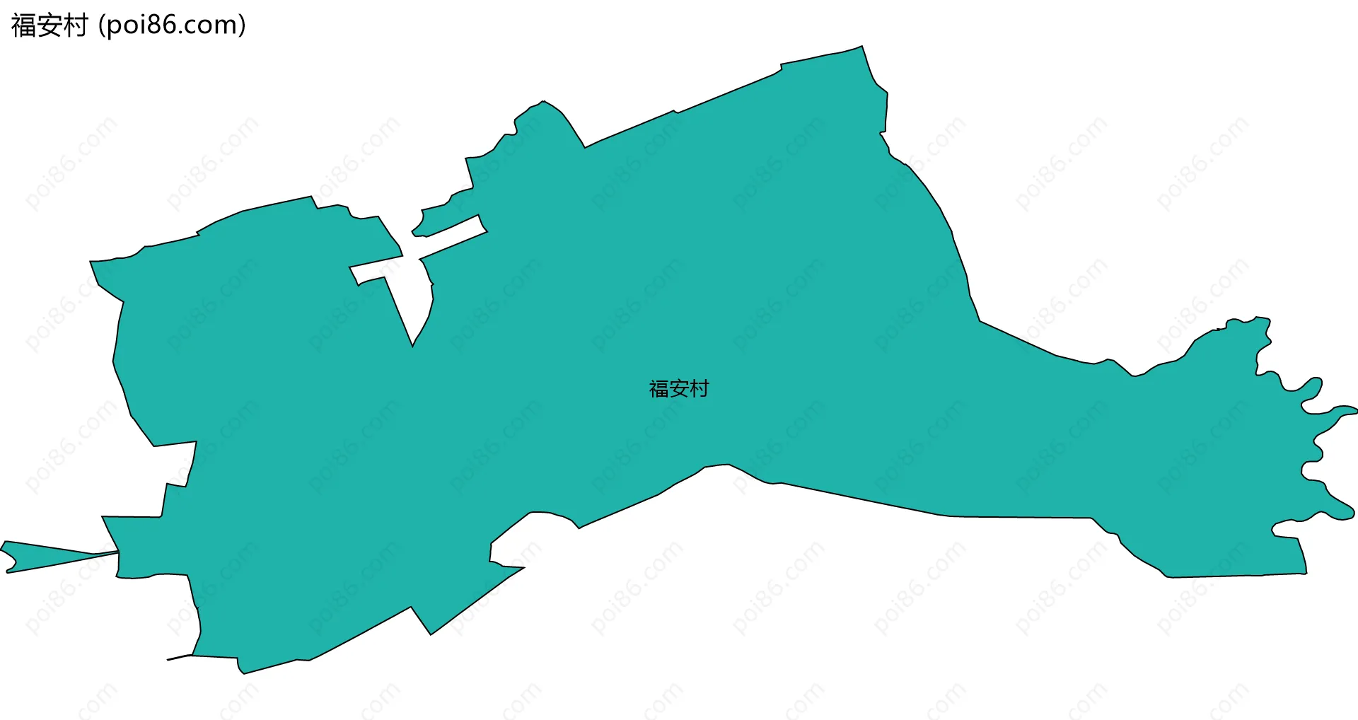 福安村边界地图