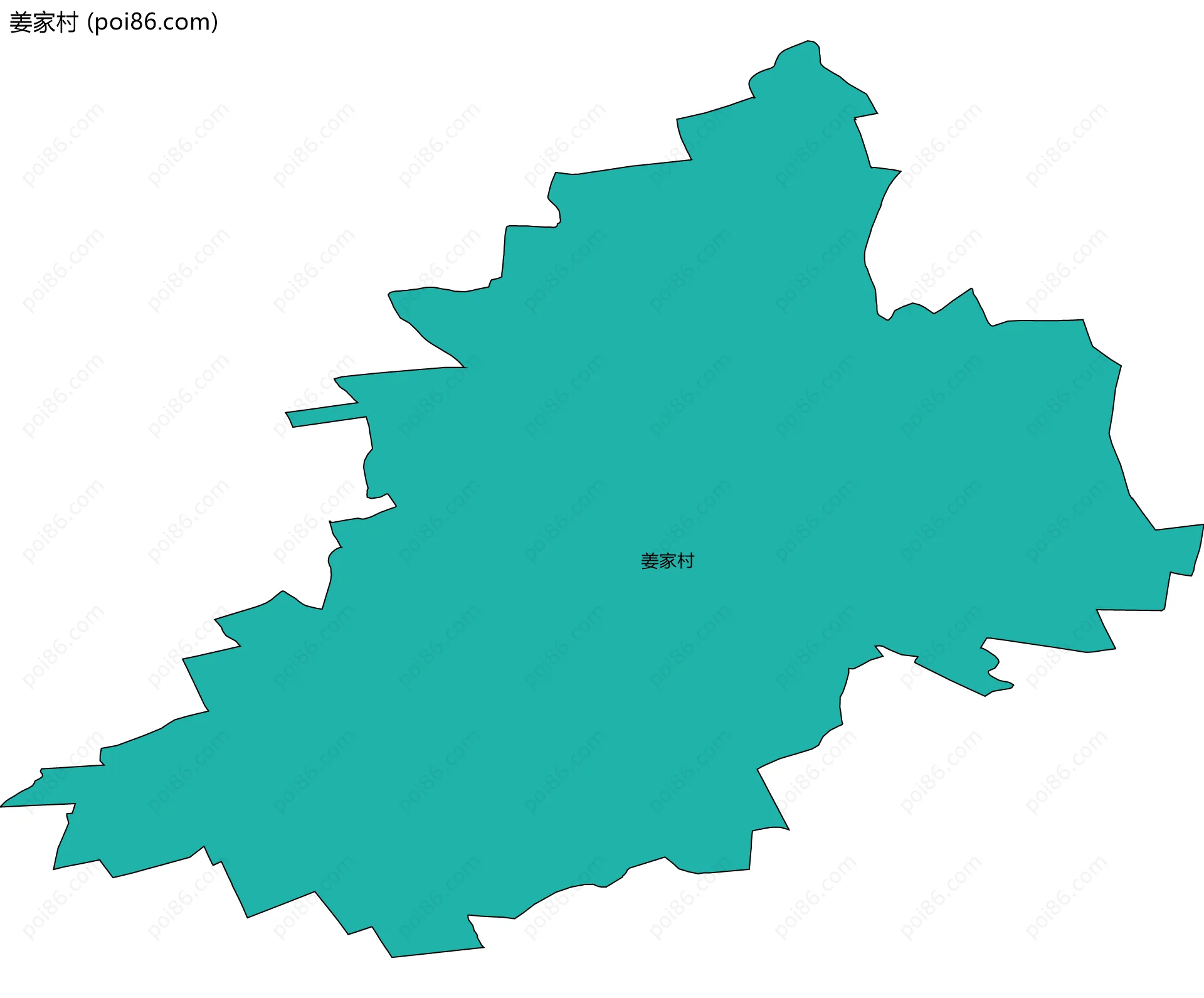 姜家村边界地图