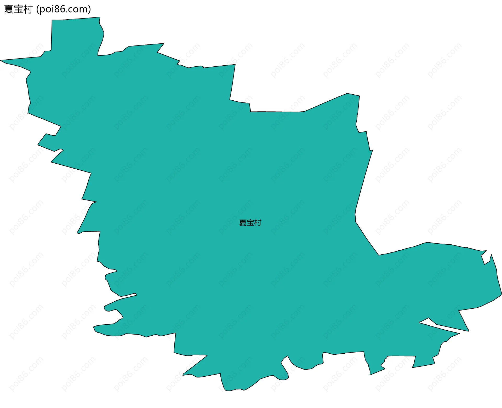 夏宝村边界地图
