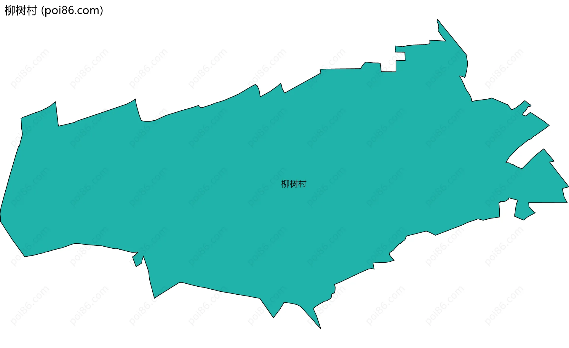 柳树村边界地图