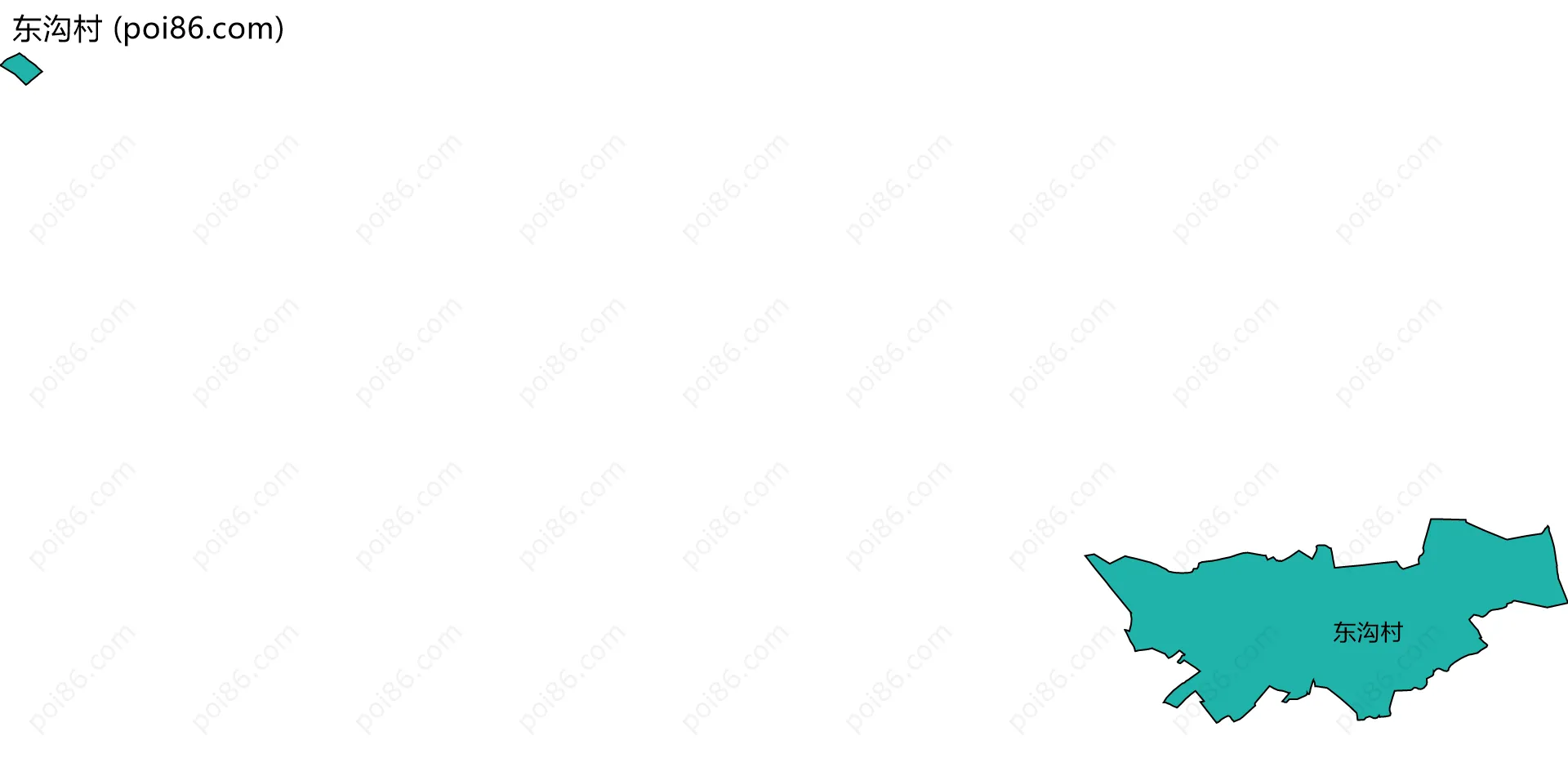 东沟村边界地图