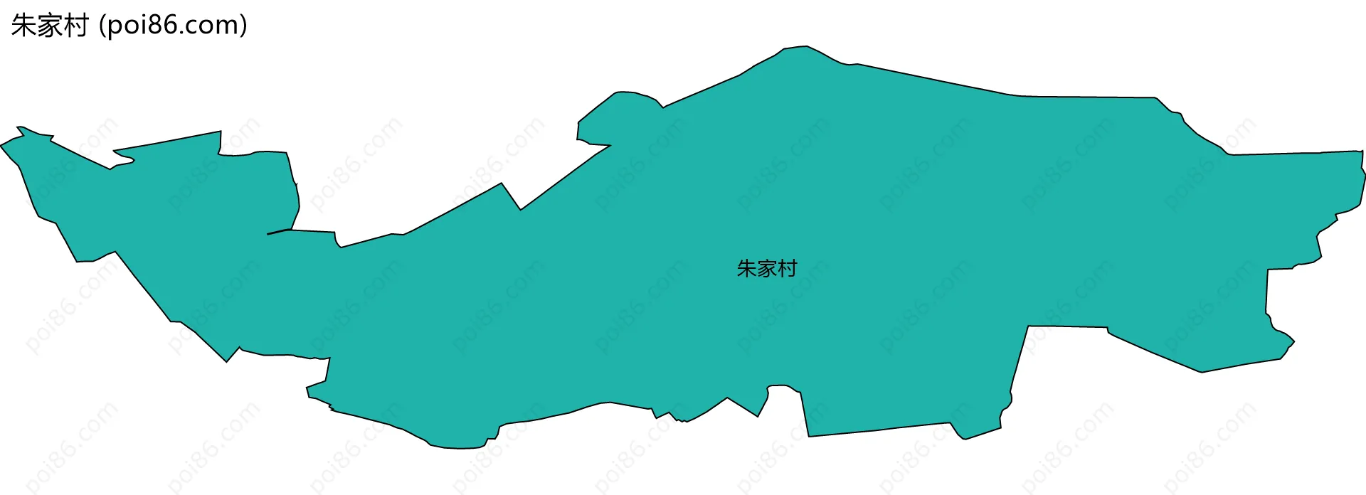 朱家村边界地图