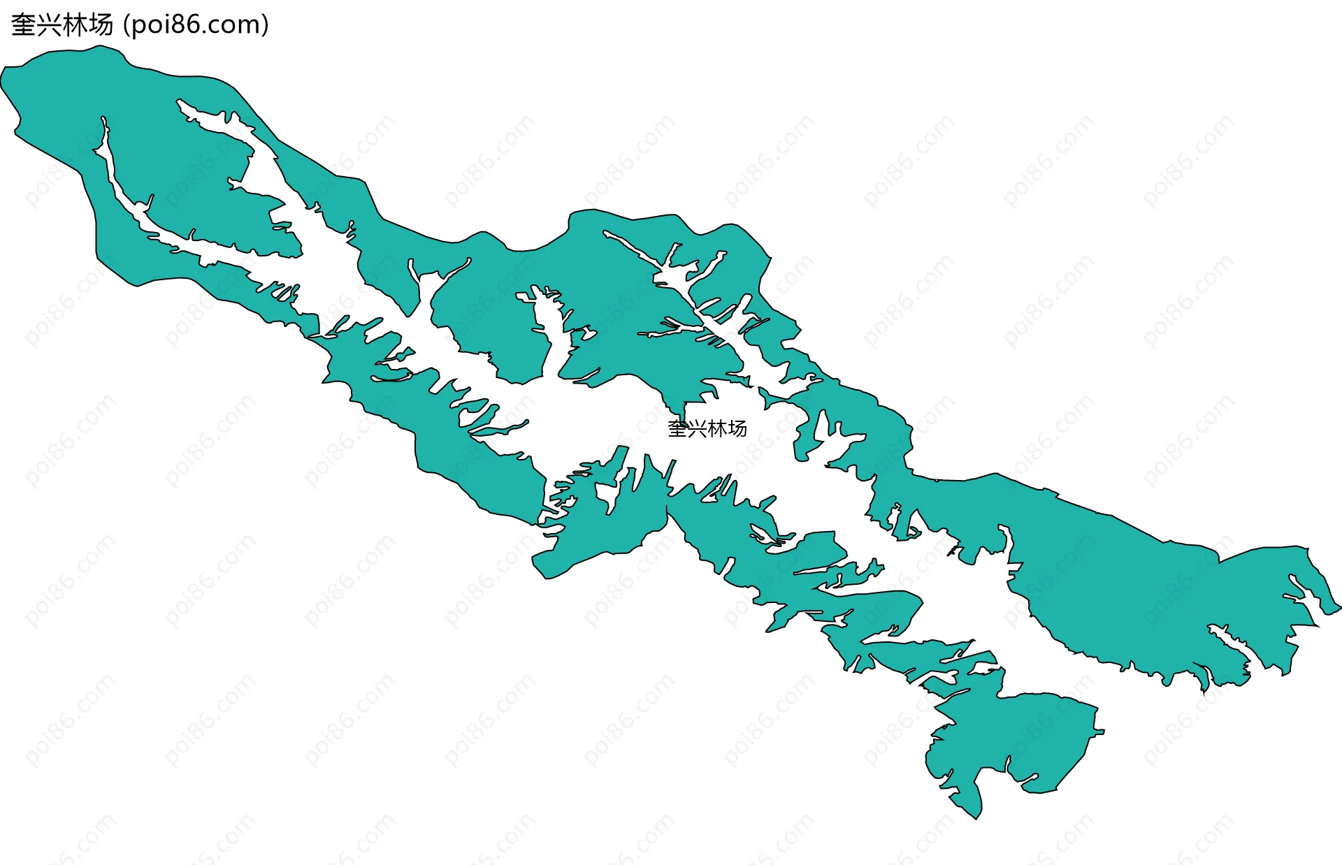 奎兴林场边界地图