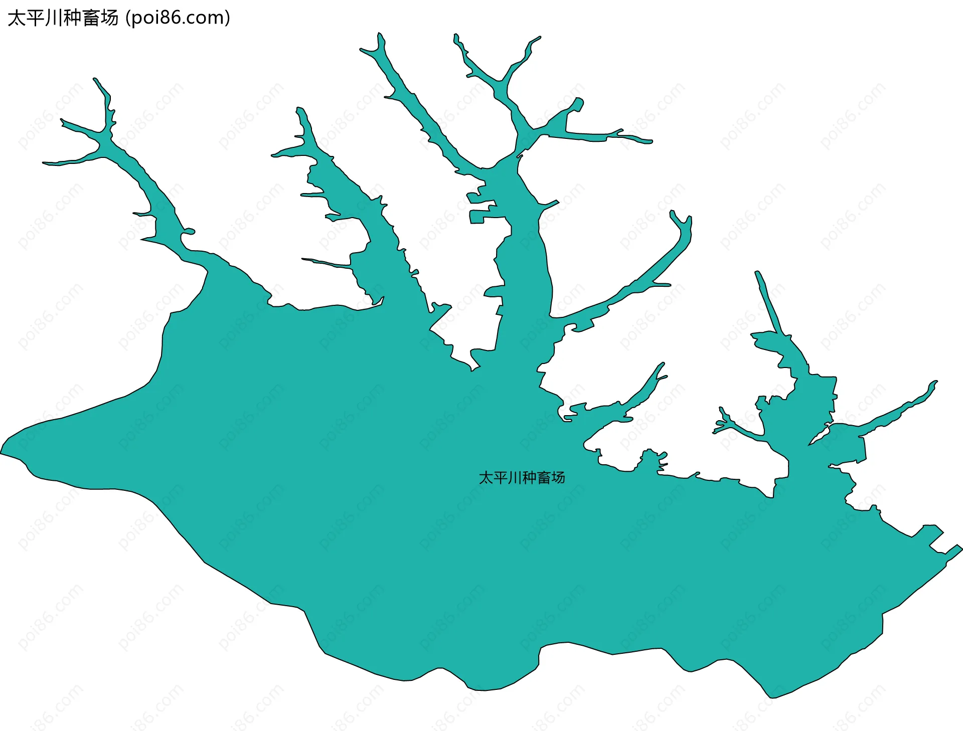 太平川种畜场边界地图