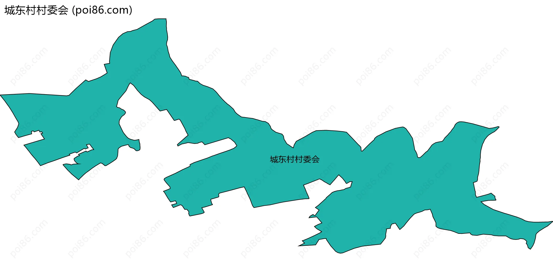 城东村村委会边界地图