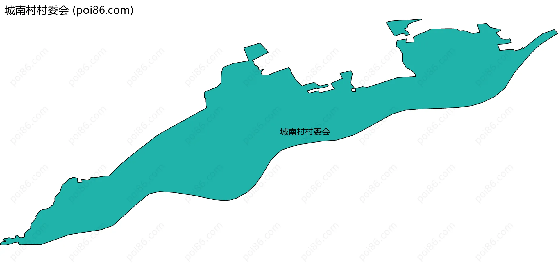 城南村村委会边界地图