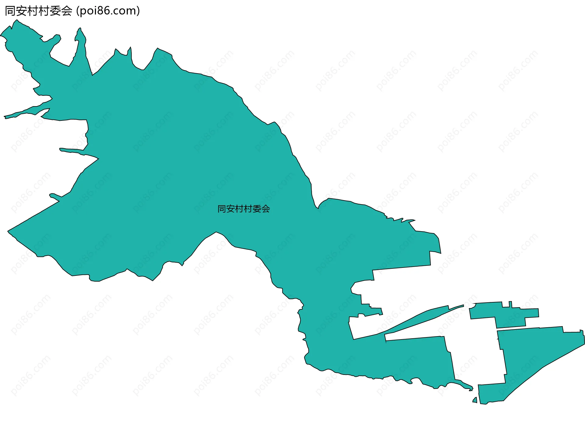 同安村村委会边界地图