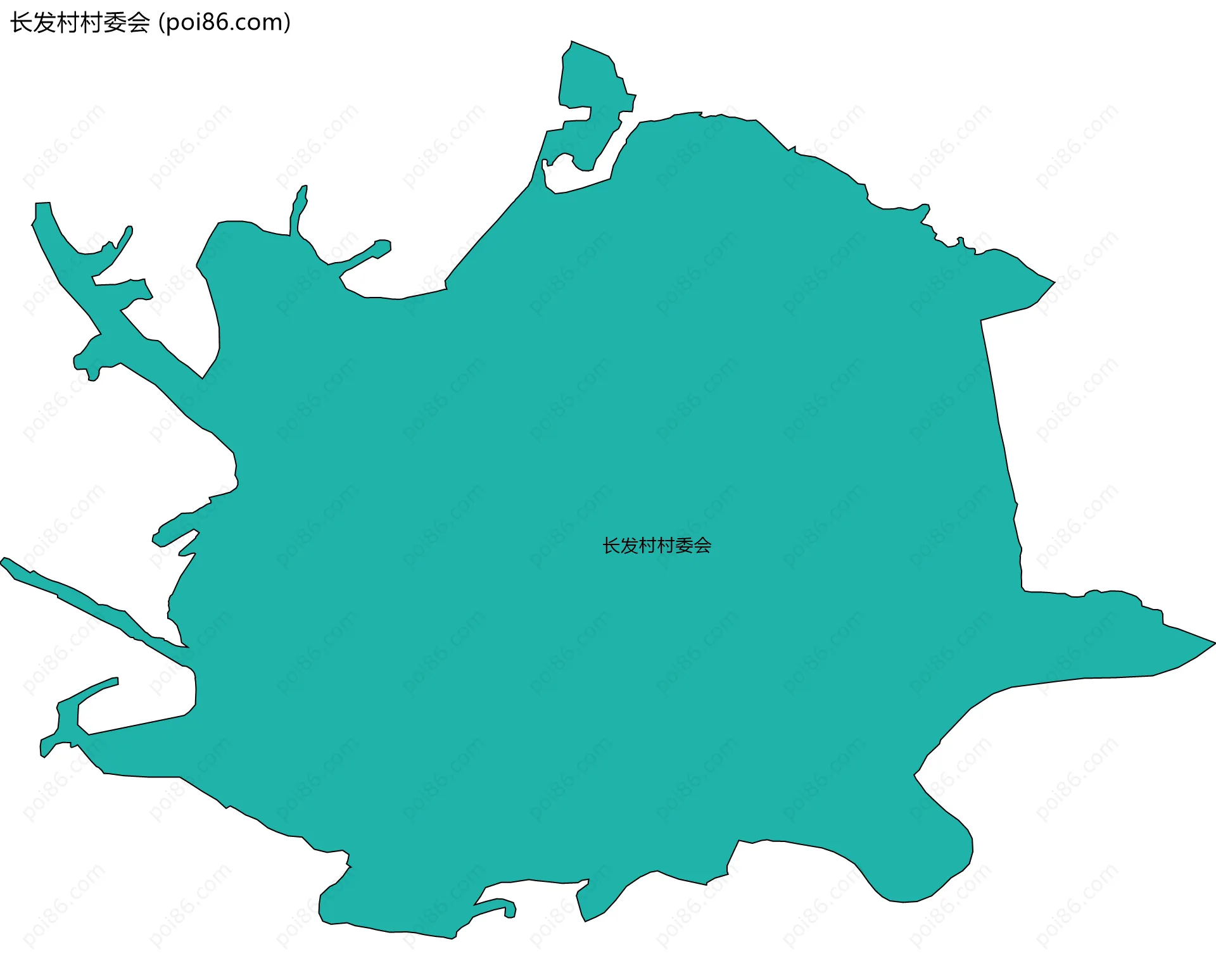 长发村村委会边界地图