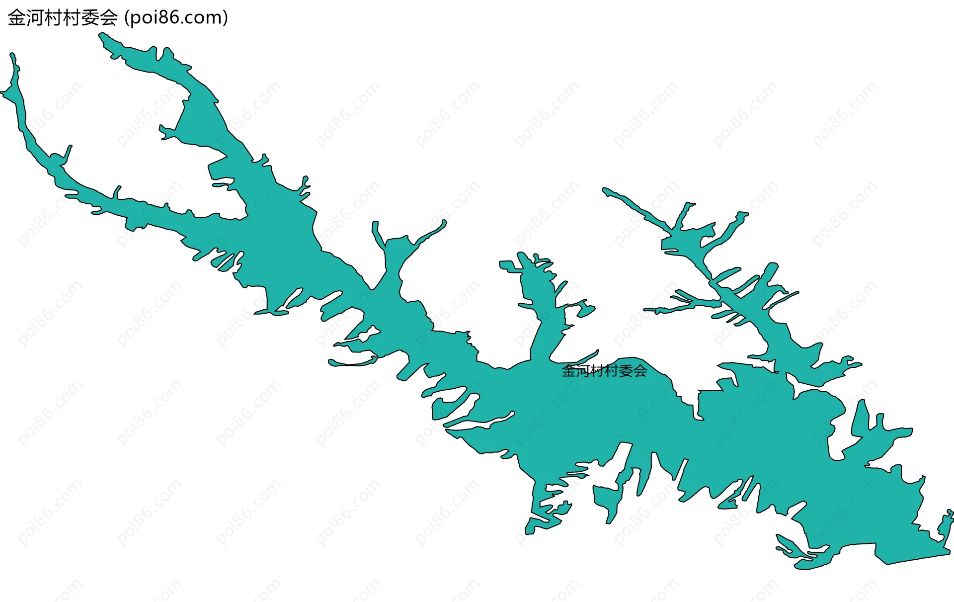 金河村村委会边界地图