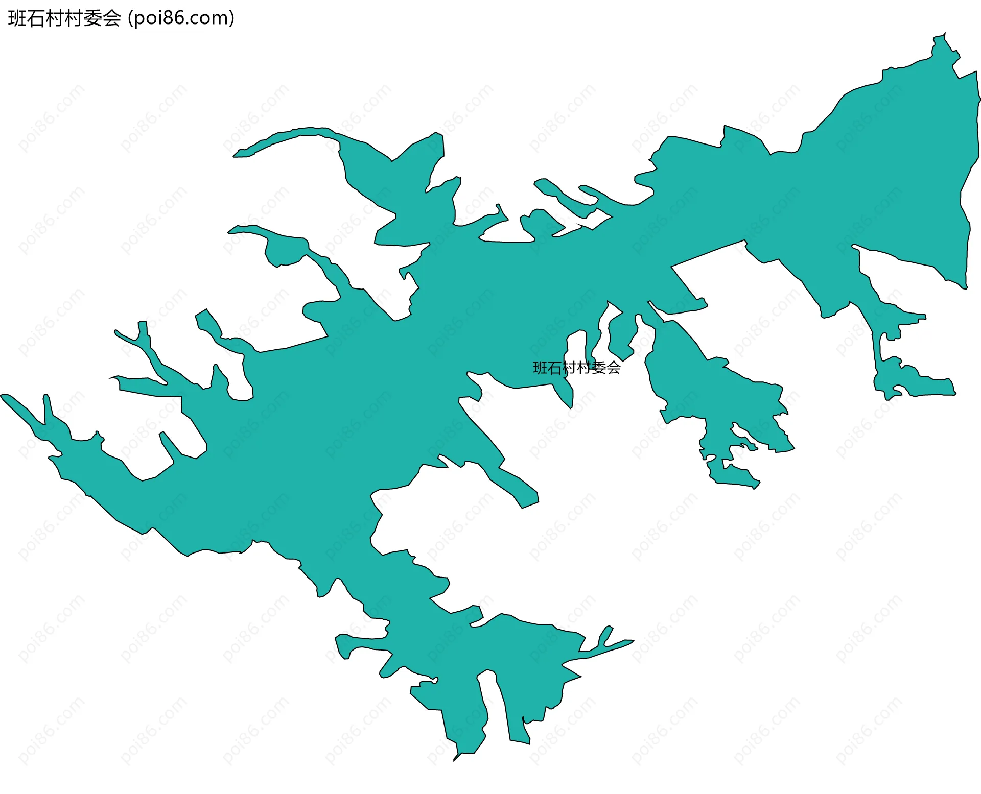 班石村村委会边界地图