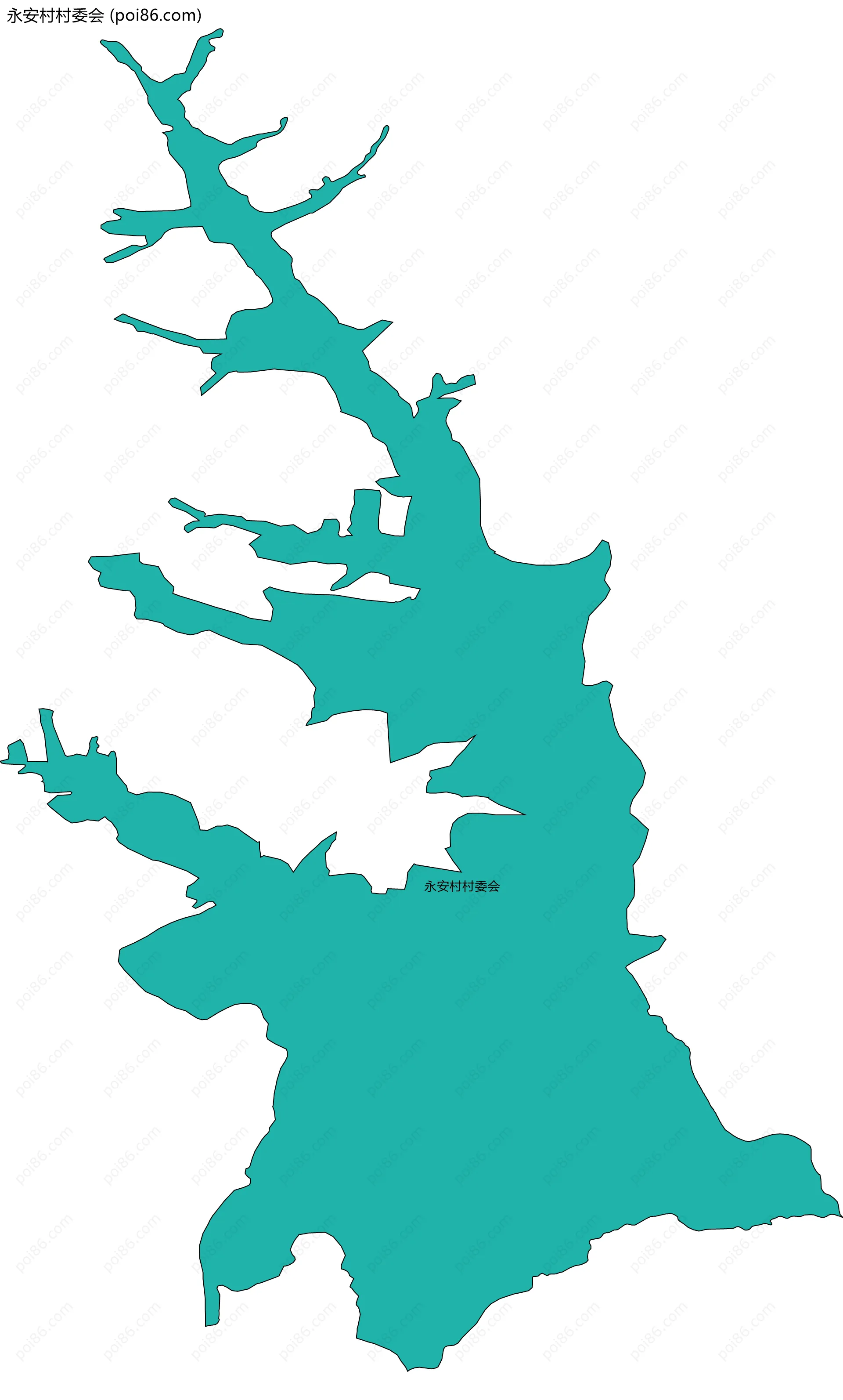 永安村村委会边界地图