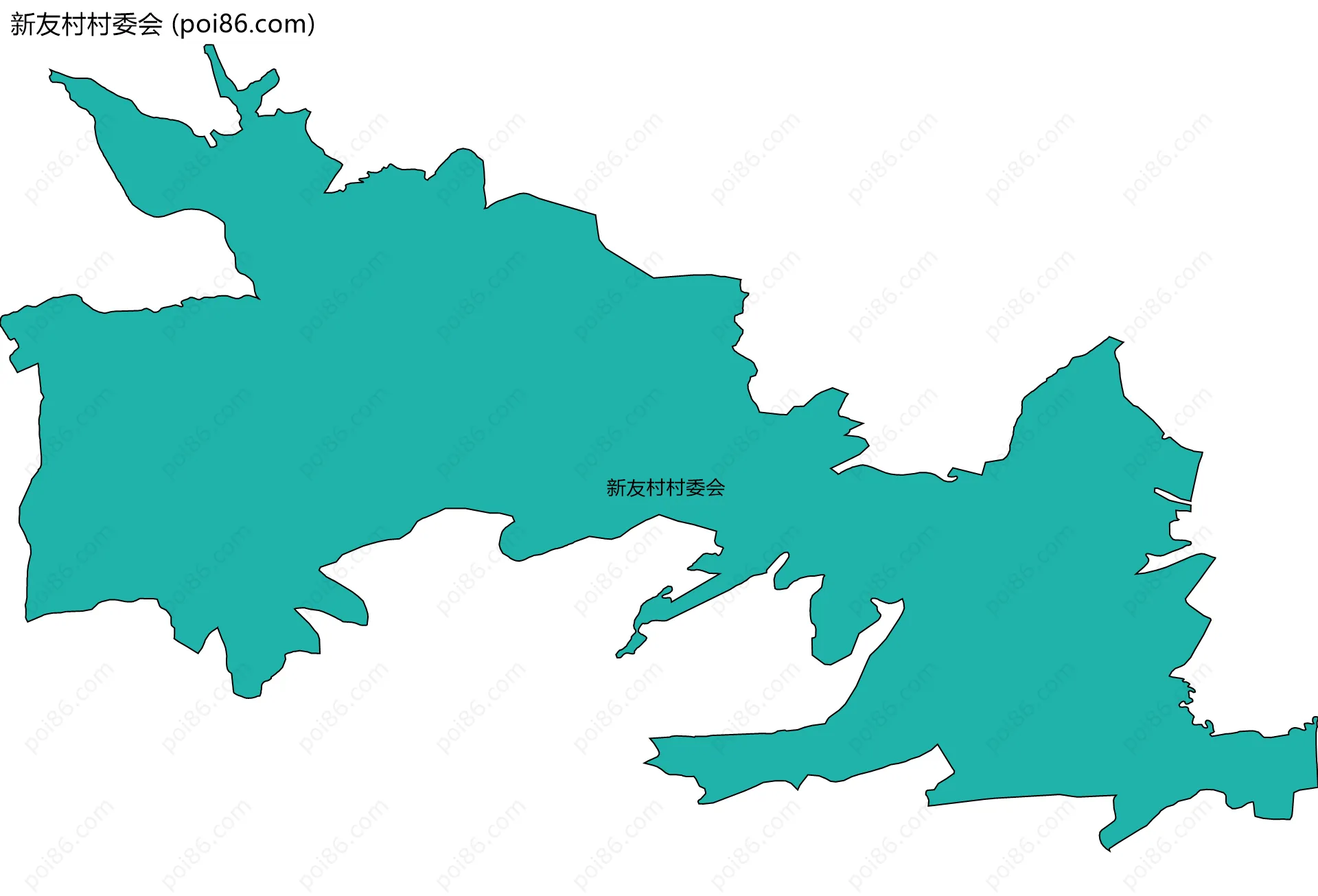 新友村村委会边界地图