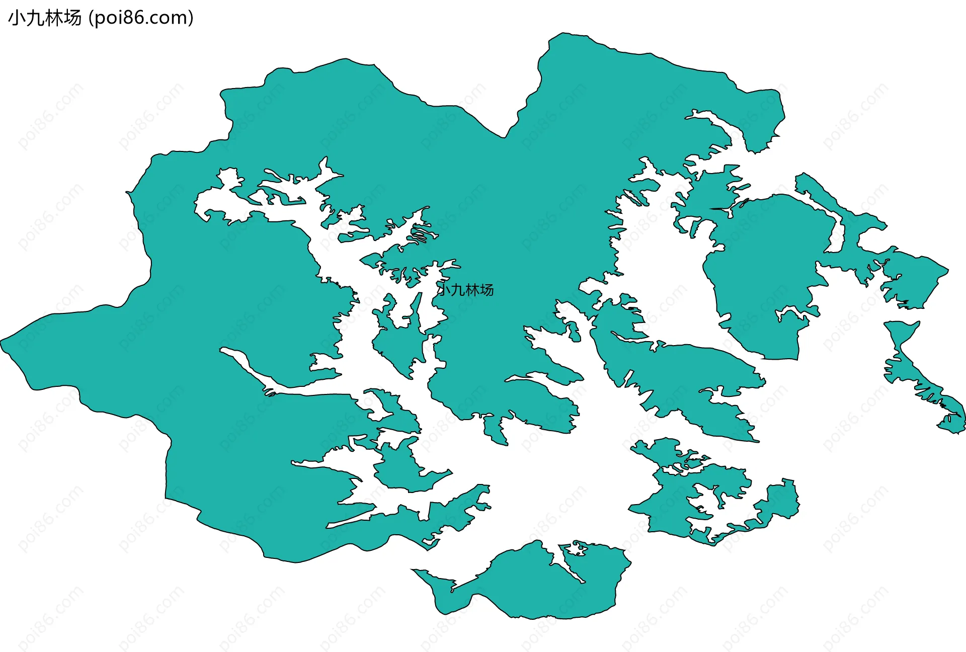 小九林场边界地图
