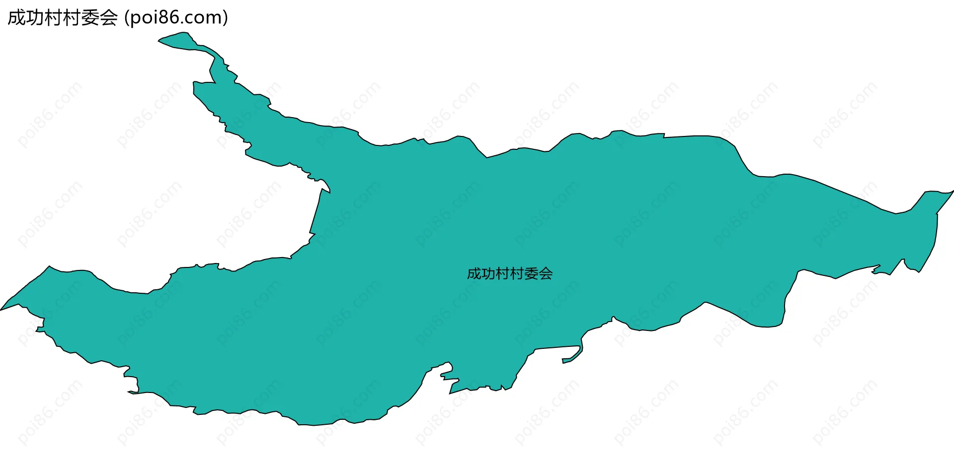 成功村村委会边界地图