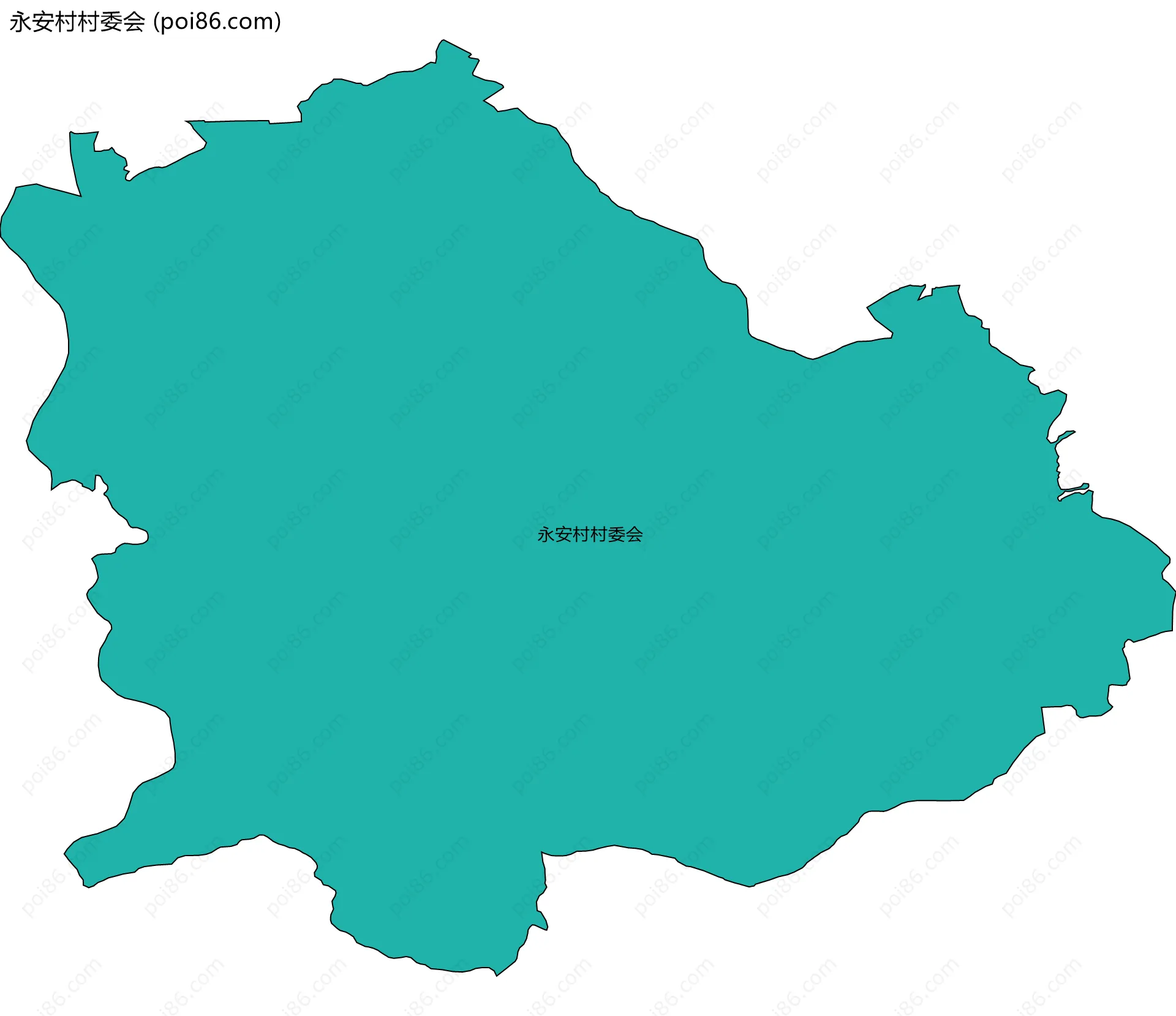 永安村村委会边界地图