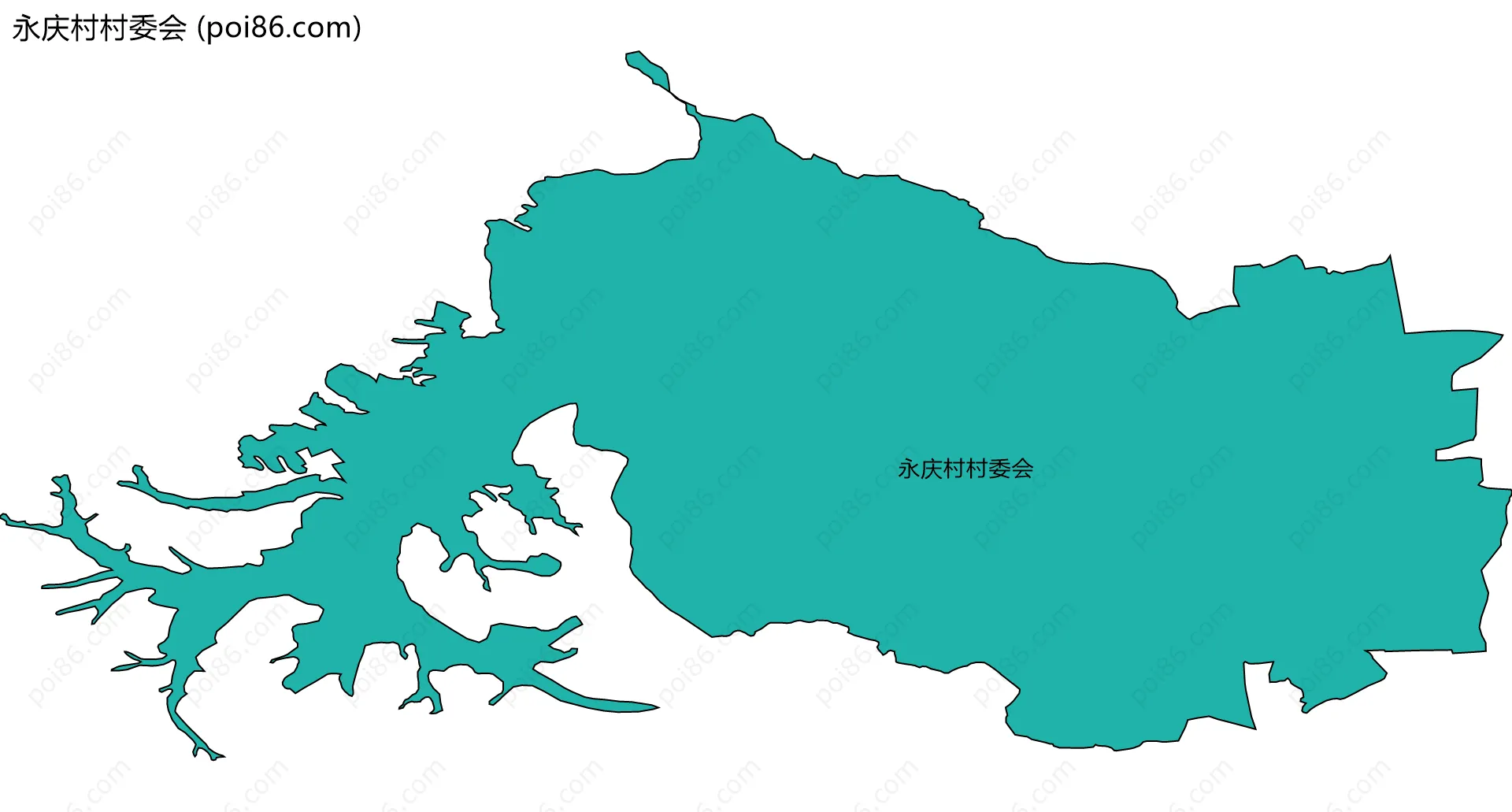 永庆村村委会边界地图