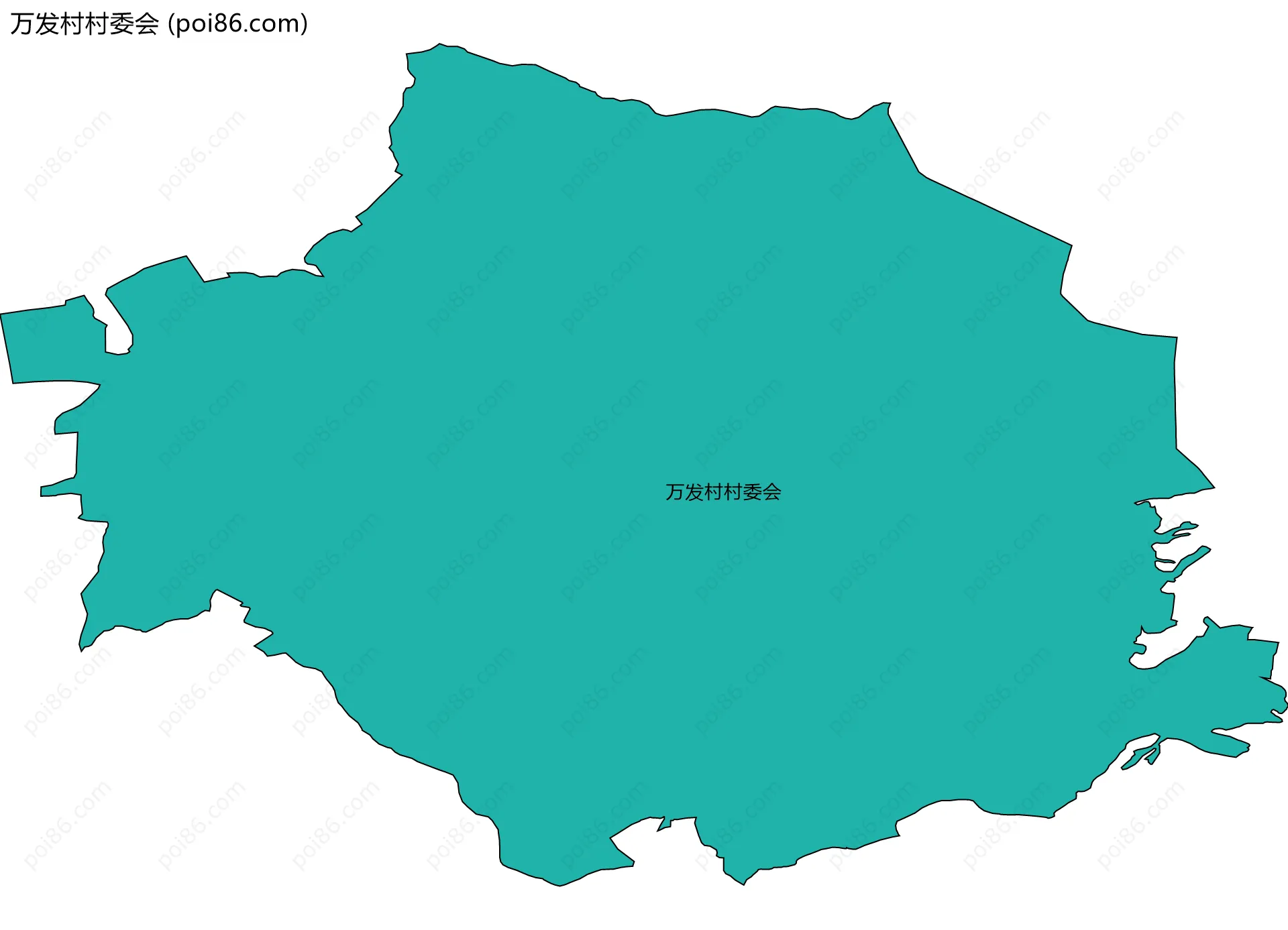 万发村村委会边界地图