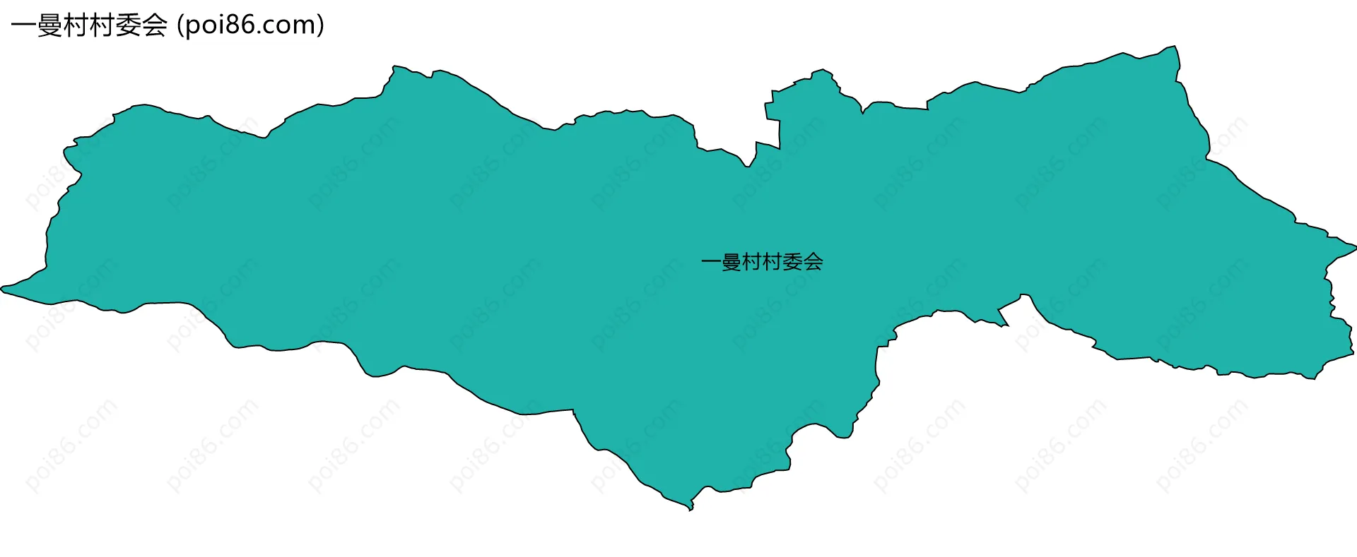 一曼村村委会边界地图