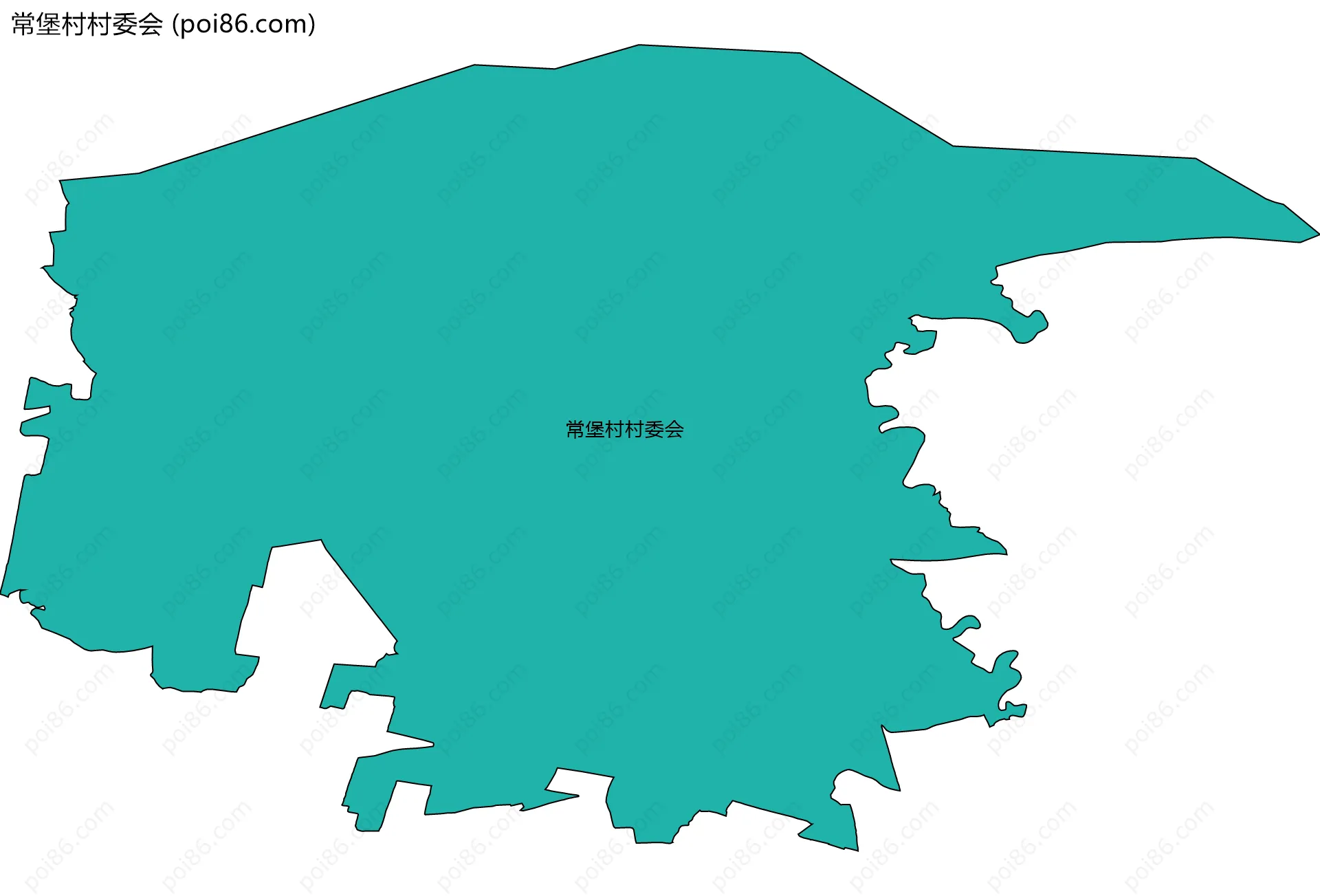 常堡村村委会边界地图