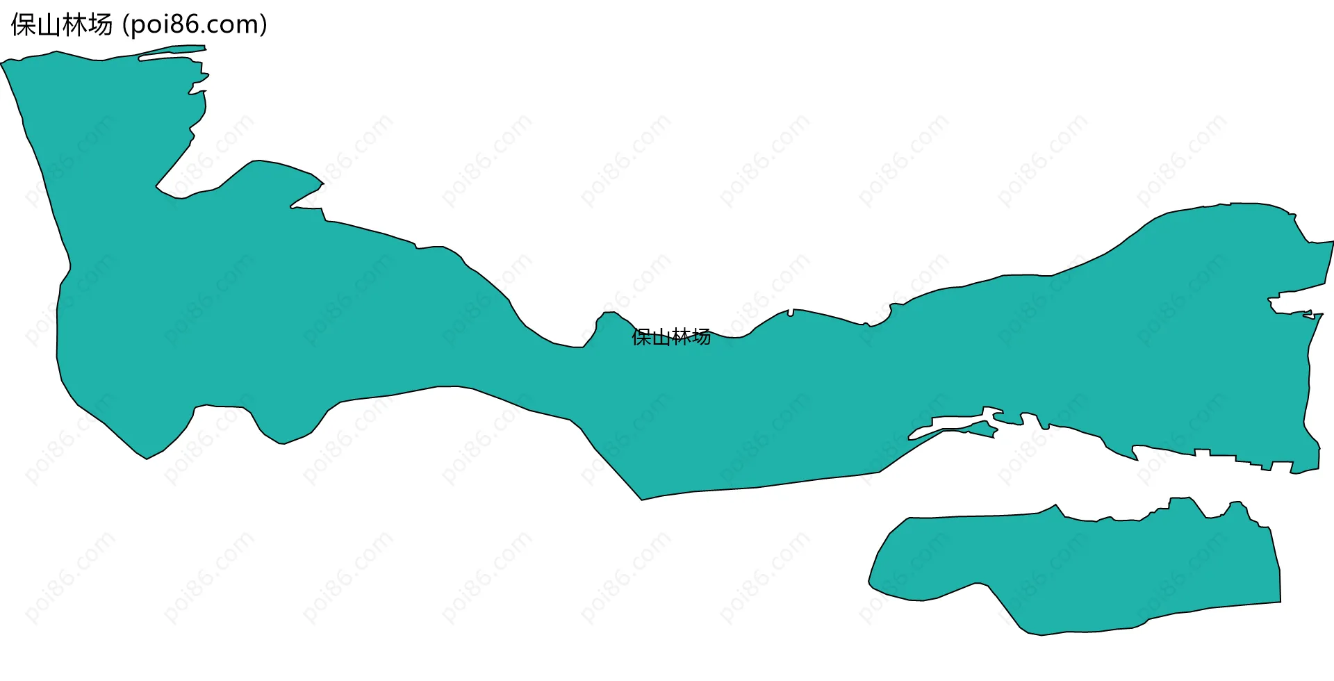 保山林场边界地图