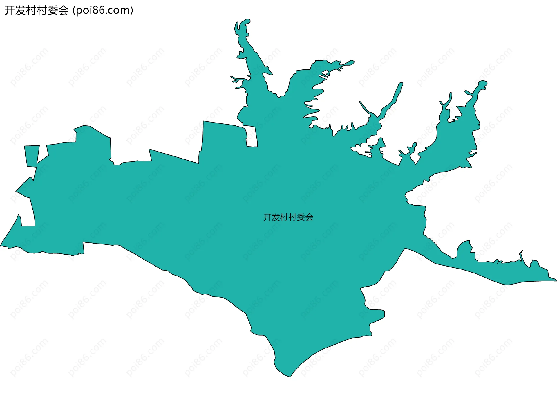开发村村委会边界地图