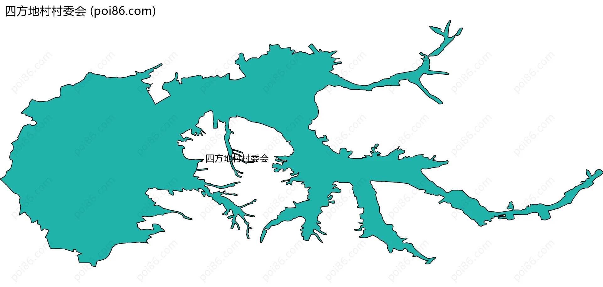 四方地村村委会边界地图