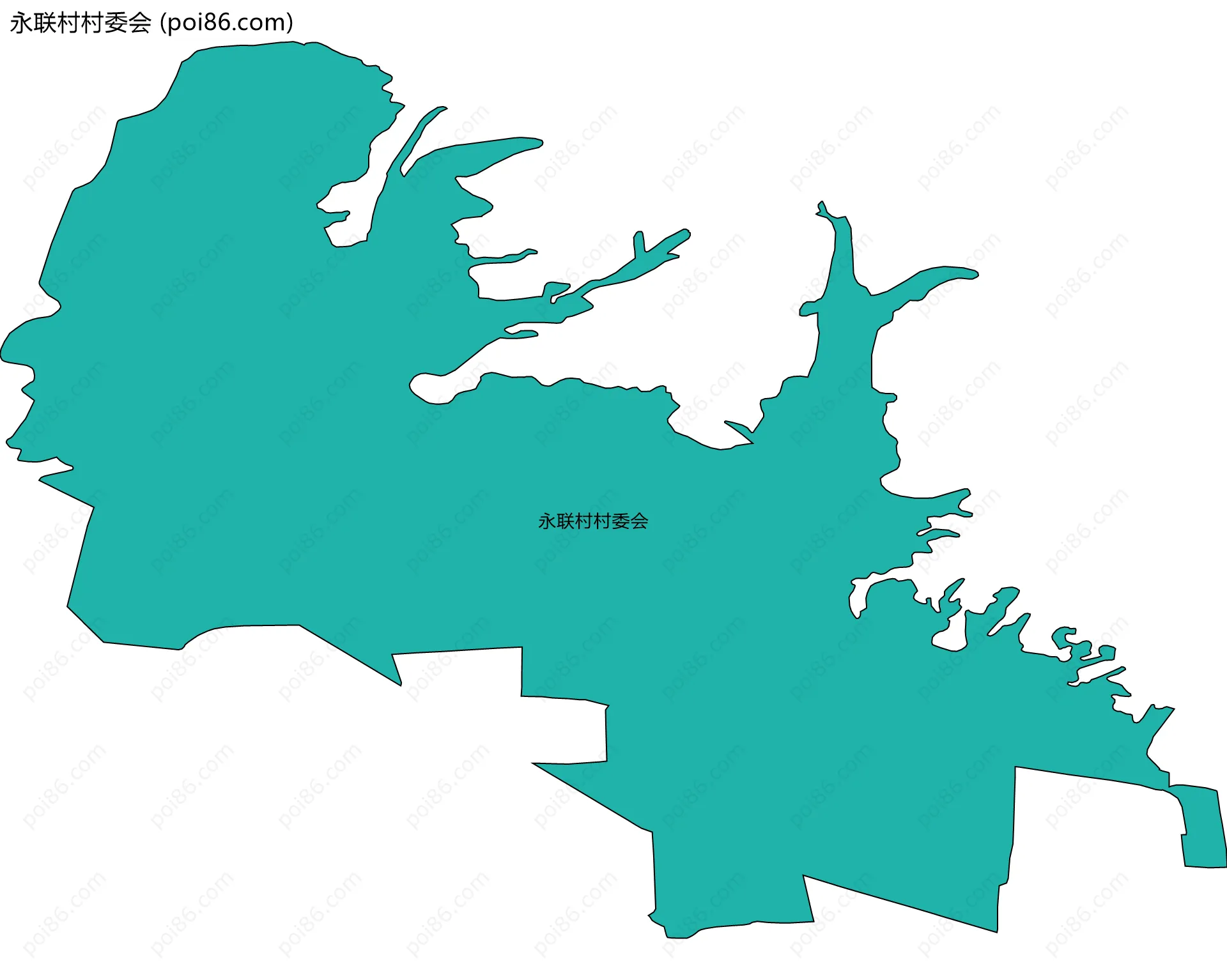 永联村村委会边界地图