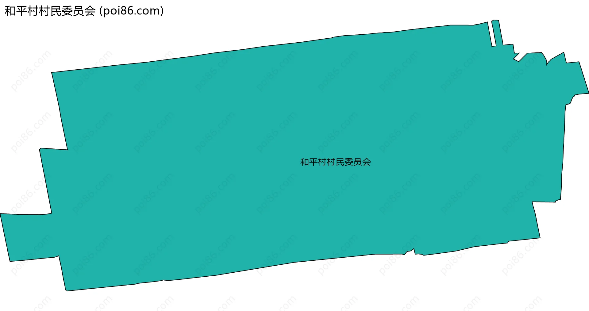 和平村村民委员会边界地图