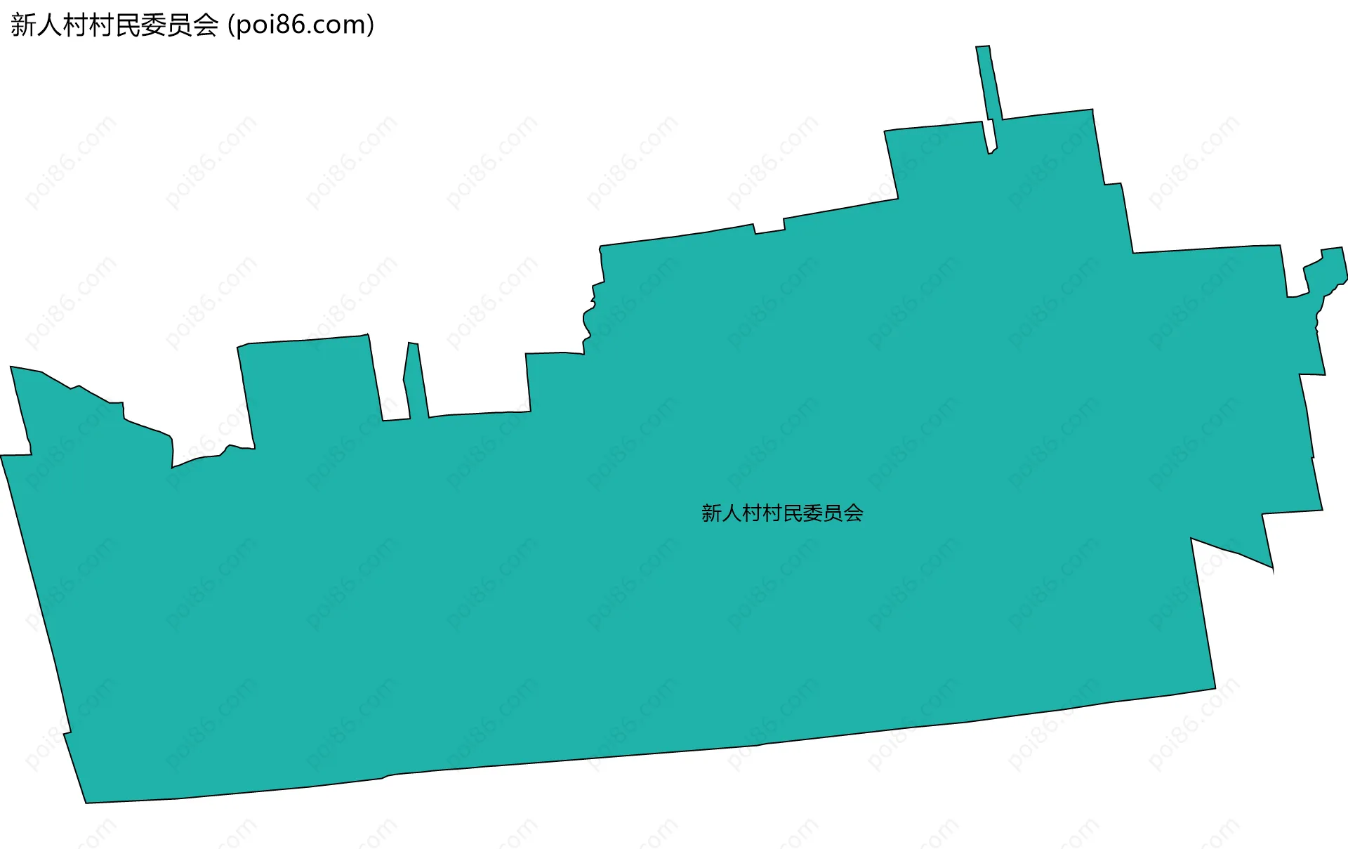 新人村村民委员会边界地图