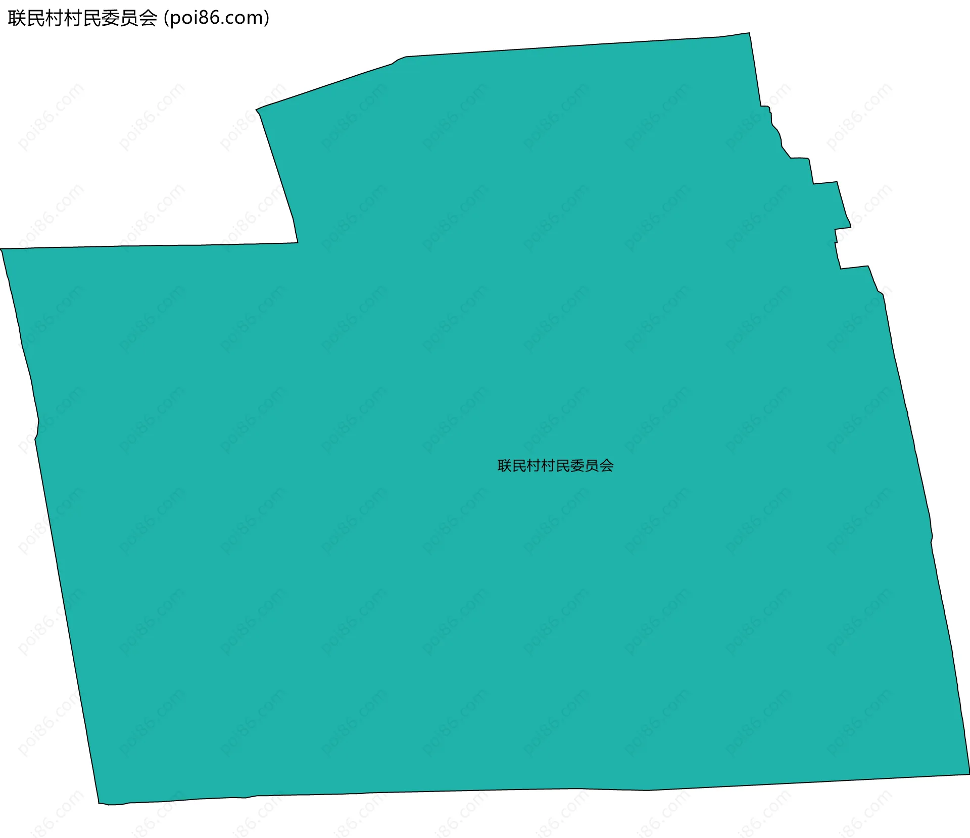 联民村村民委员会边界地图
